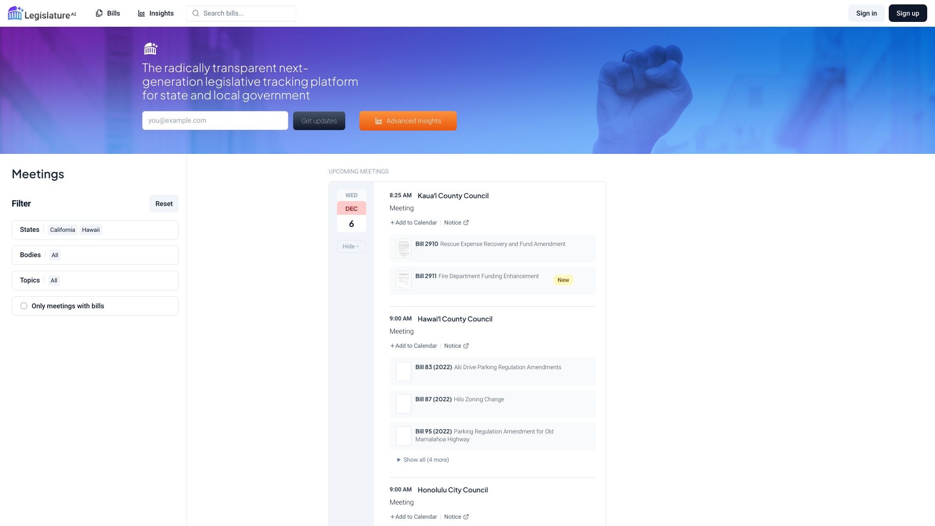 LegislatureAI 截图