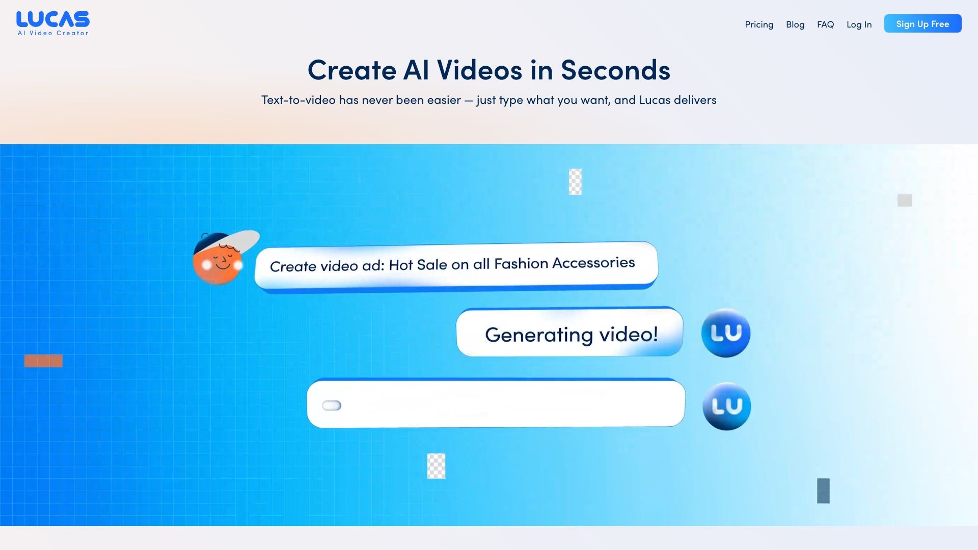 Lucas, AI video creator 截图