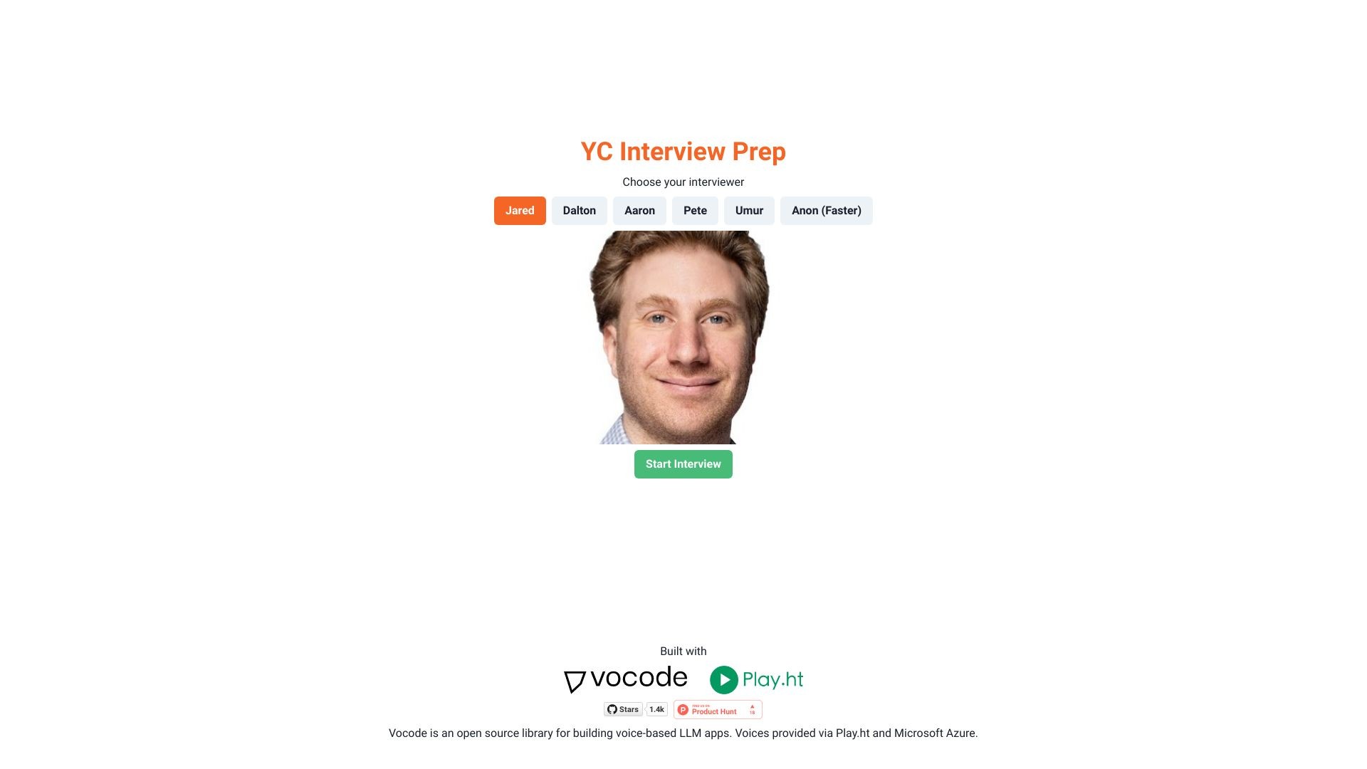 YCInterview.ai 截图