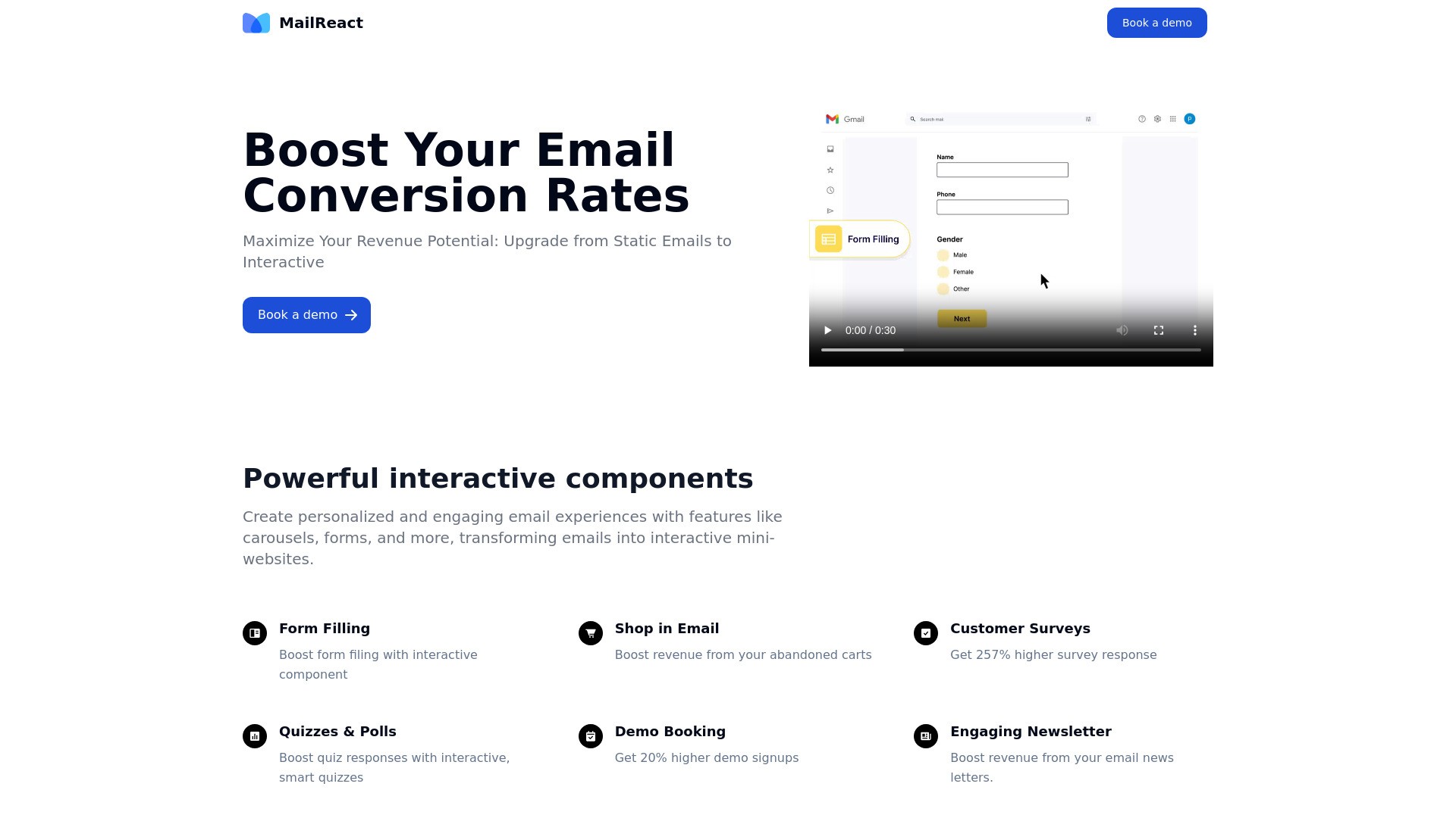 MailReact : Interactive Email Platform 截图
