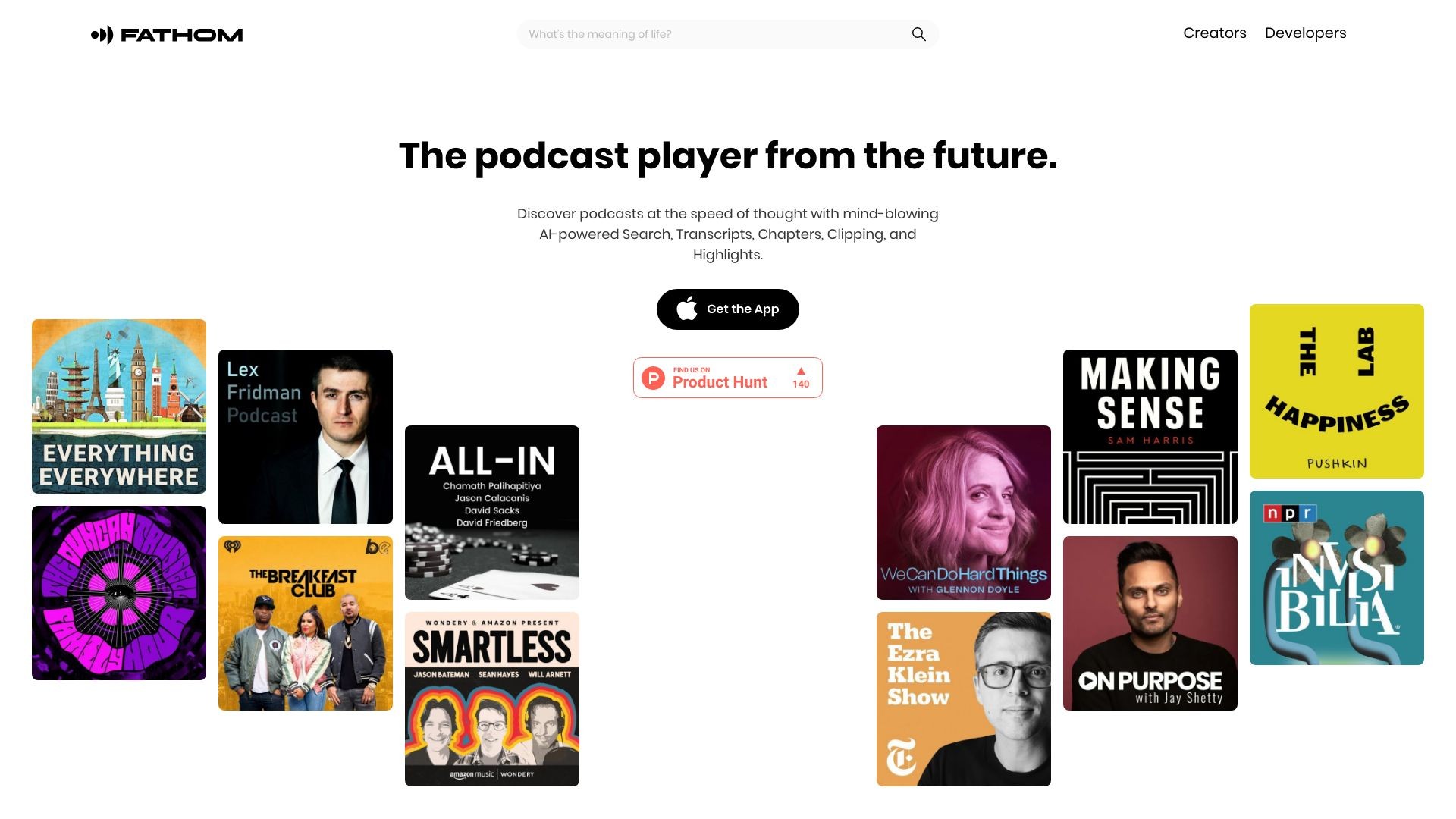Fathom Podcast Player 截图