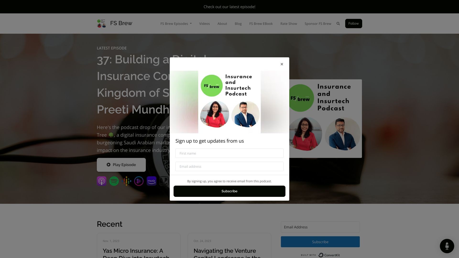 FS Brew: Insurtech & Insurance podcast 截图