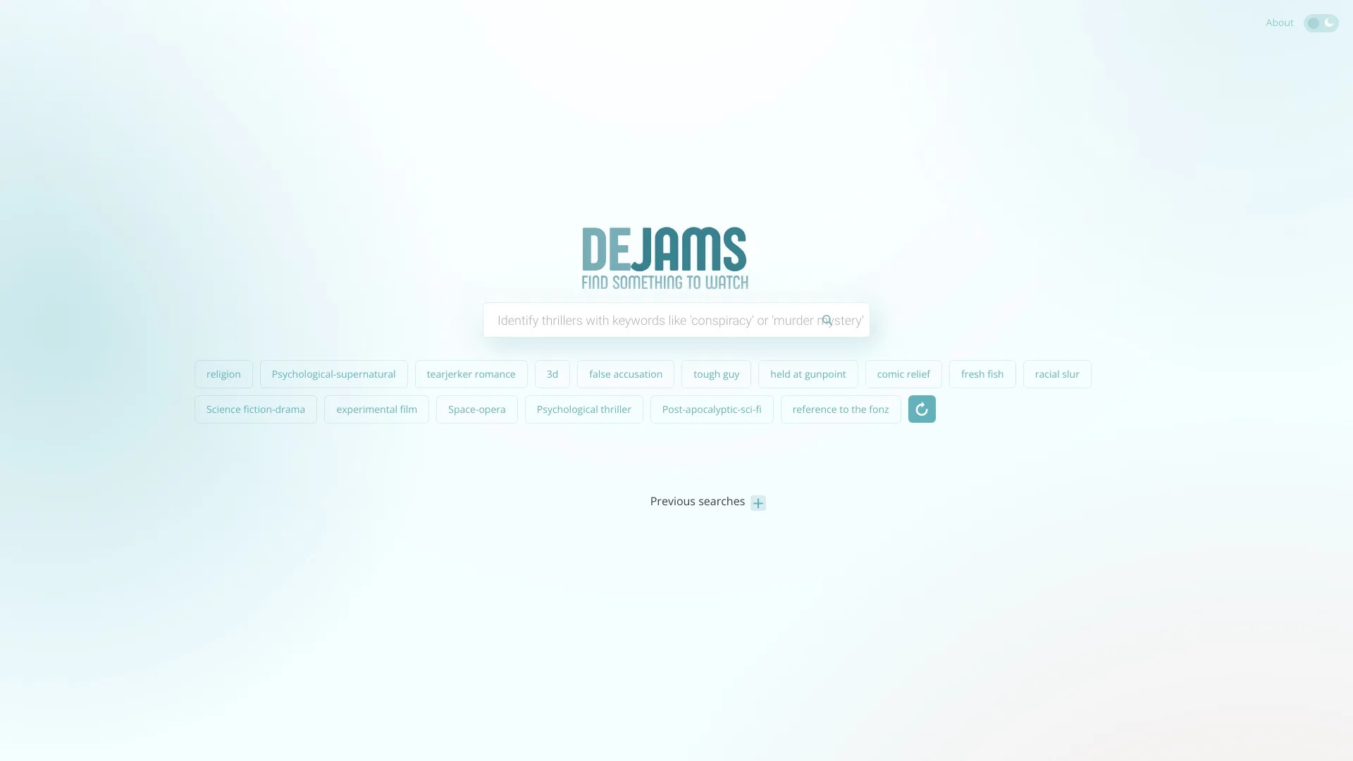 Dejams - A smart movie search engine 截图
