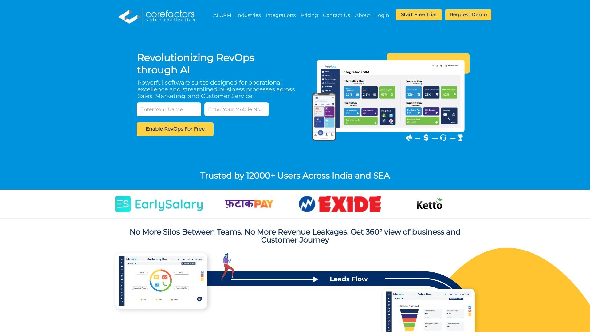 Corefactors AI CRM 截图