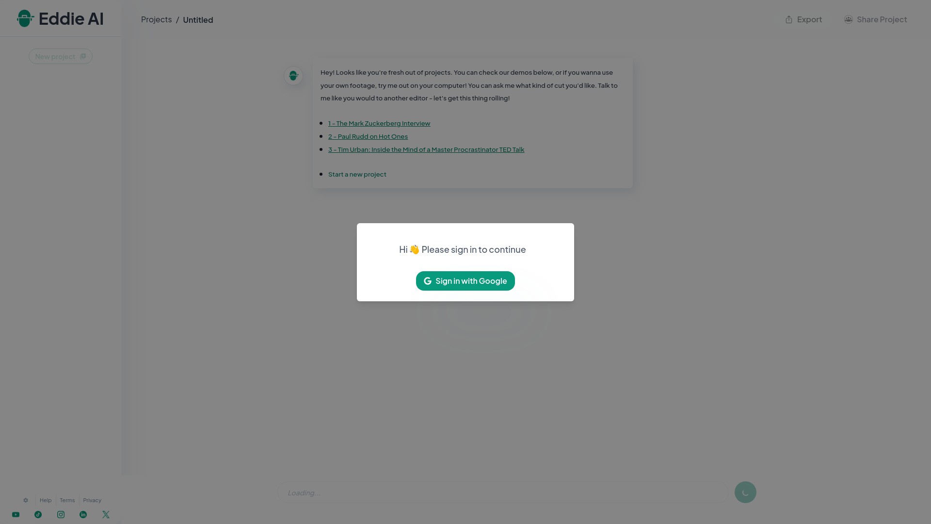 Eddie, your AI video editor 截图
