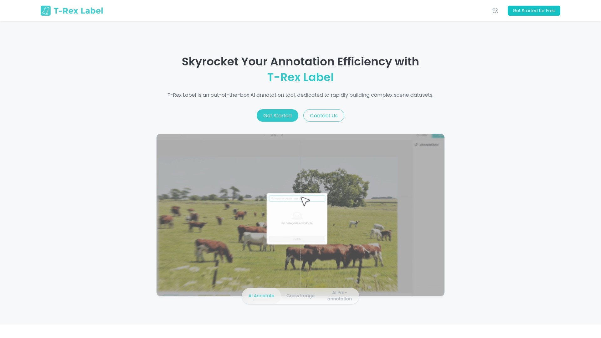 Cross-Image Annotation by T-Rex Label 截图