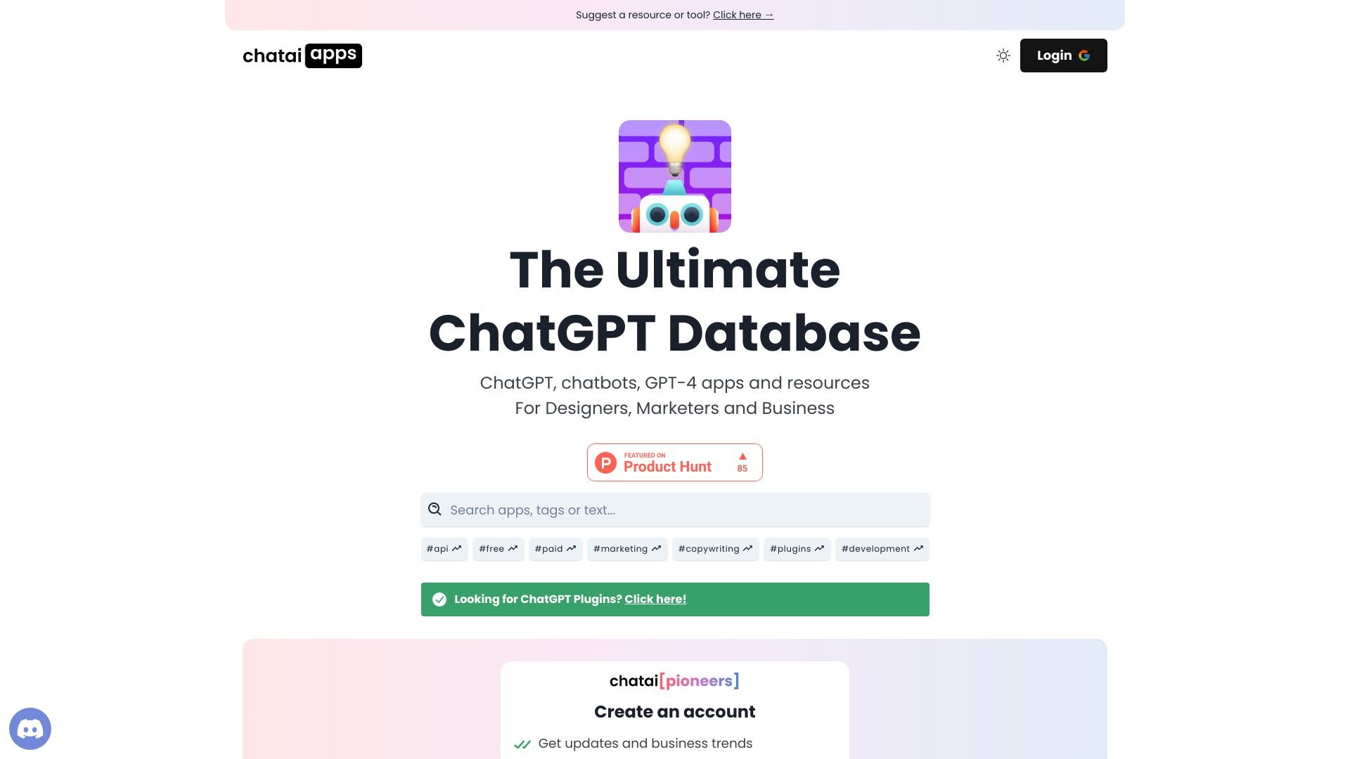 The Ultimate ChatGPT Tools Directory 截图