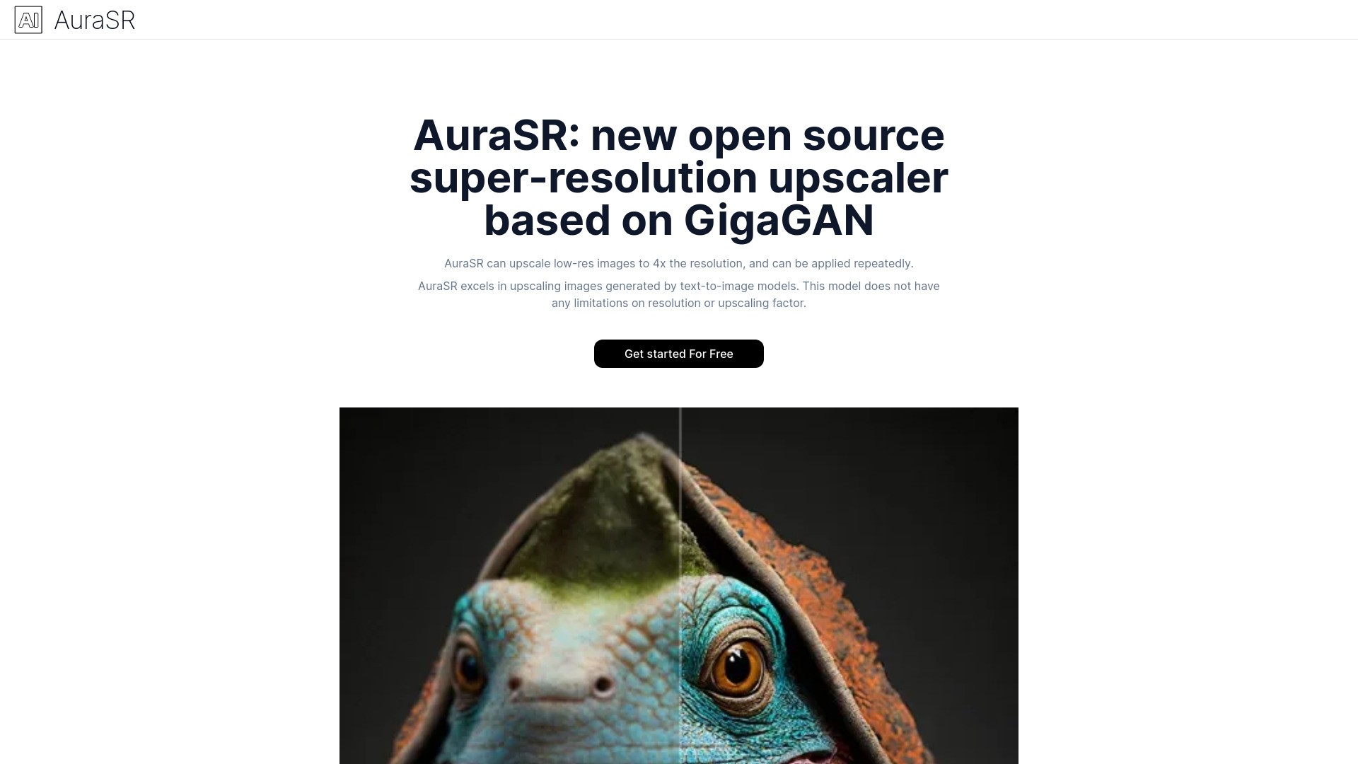AuraSR: new super-resolution upscaler 截图