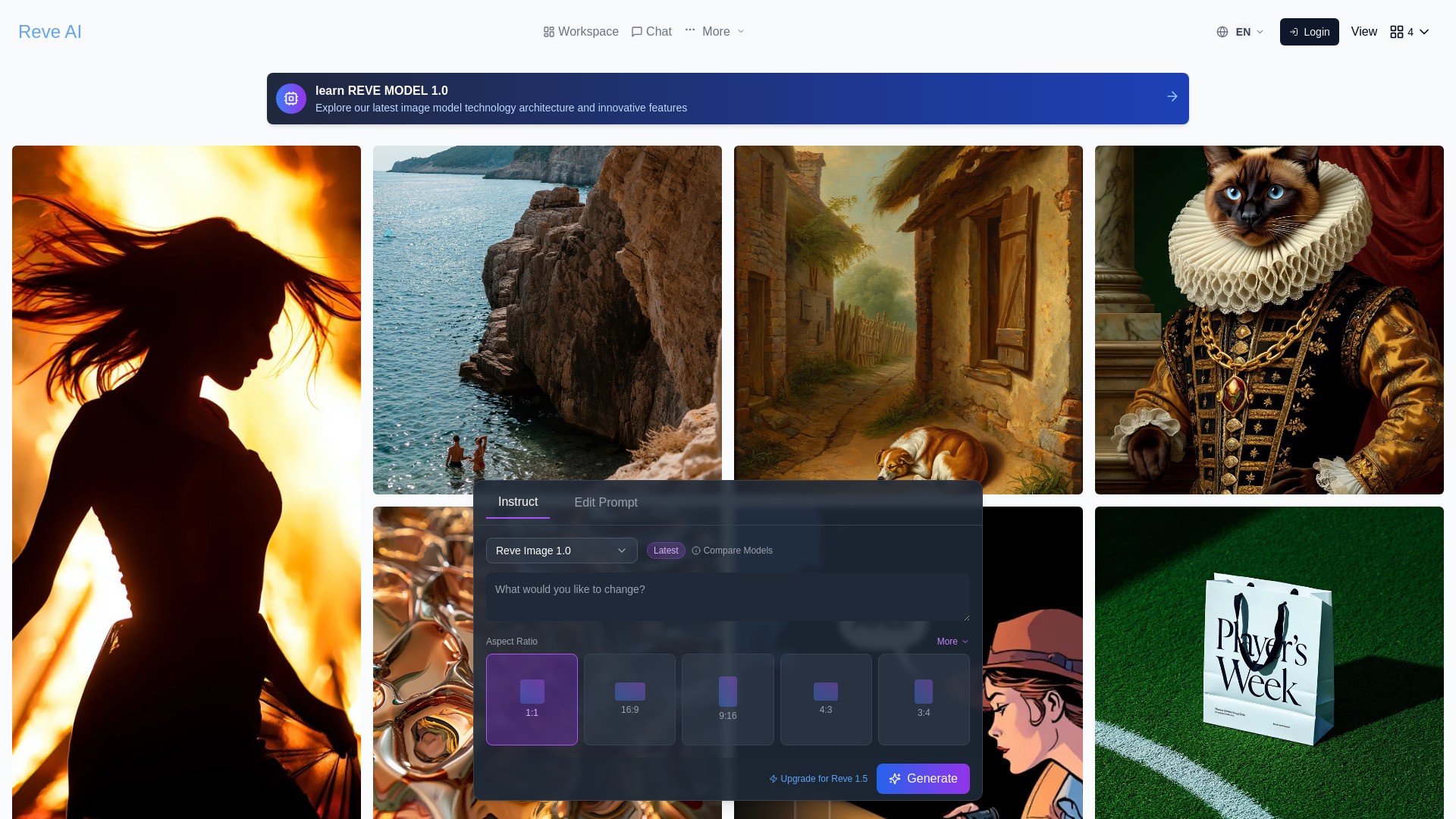 Reve AI Image Generator 截图