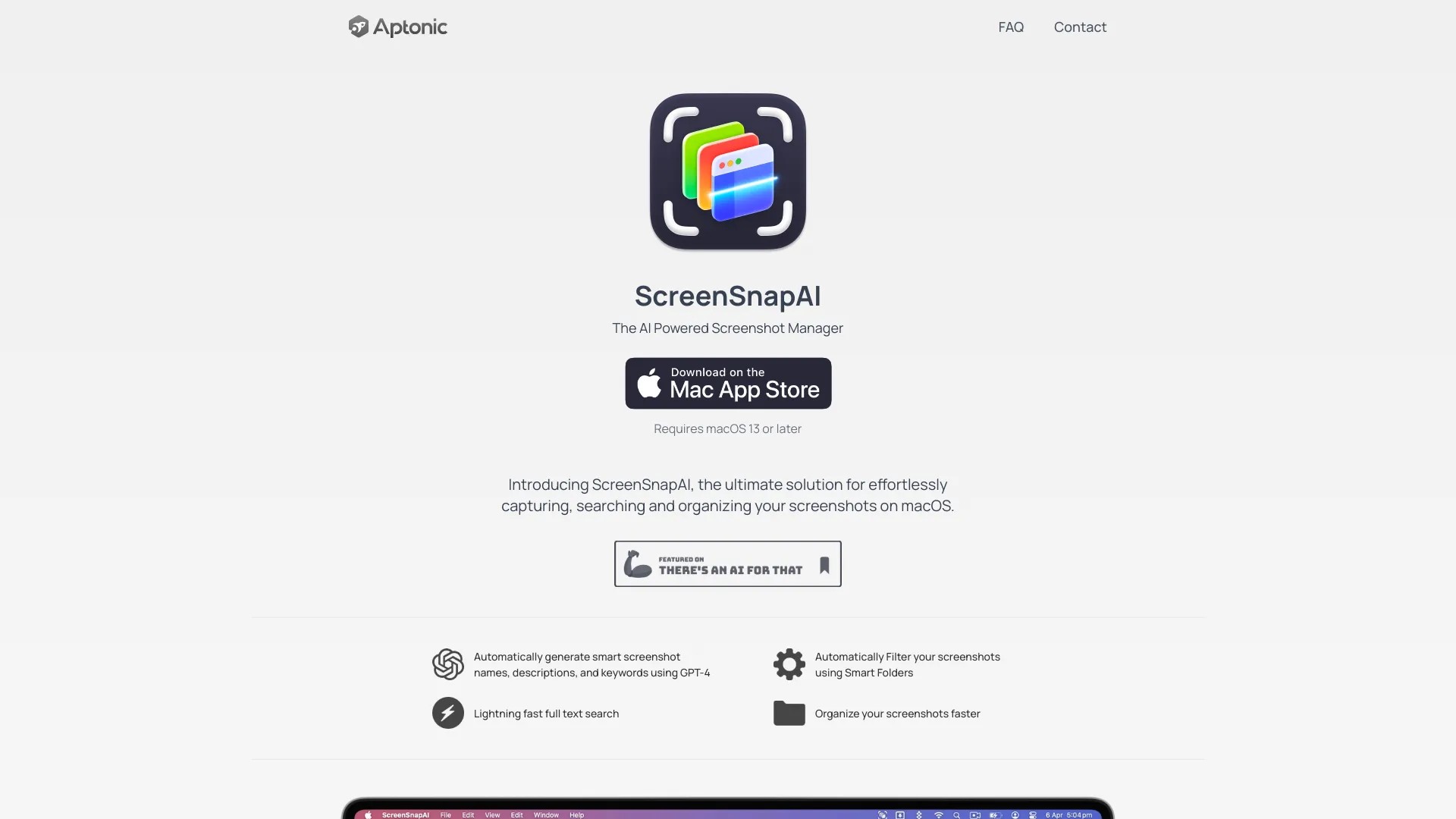 ScreenSnapAI 截图