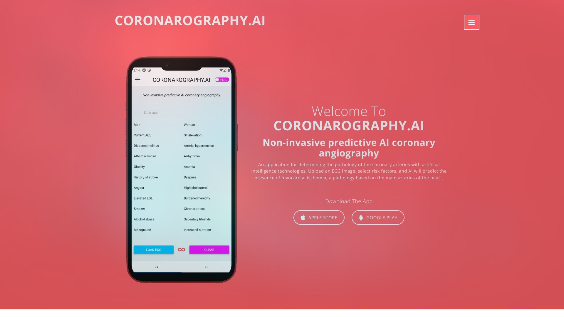 coronarography.ai 截图