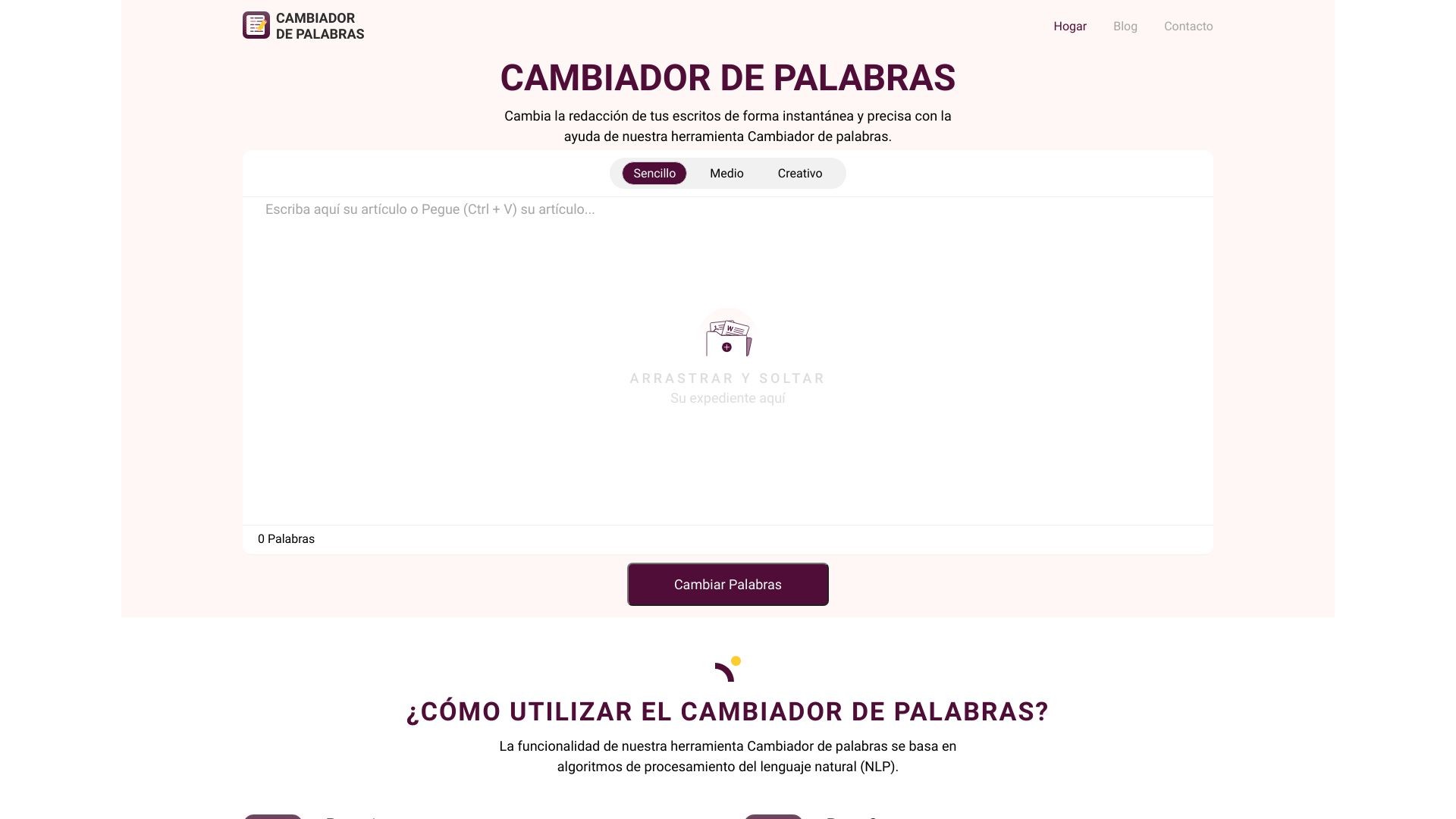 Cambiador De Palabras 截图