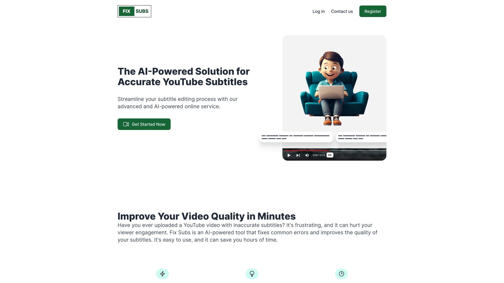 Fix Subs: AI-Powered YouTube Subtitle 截图