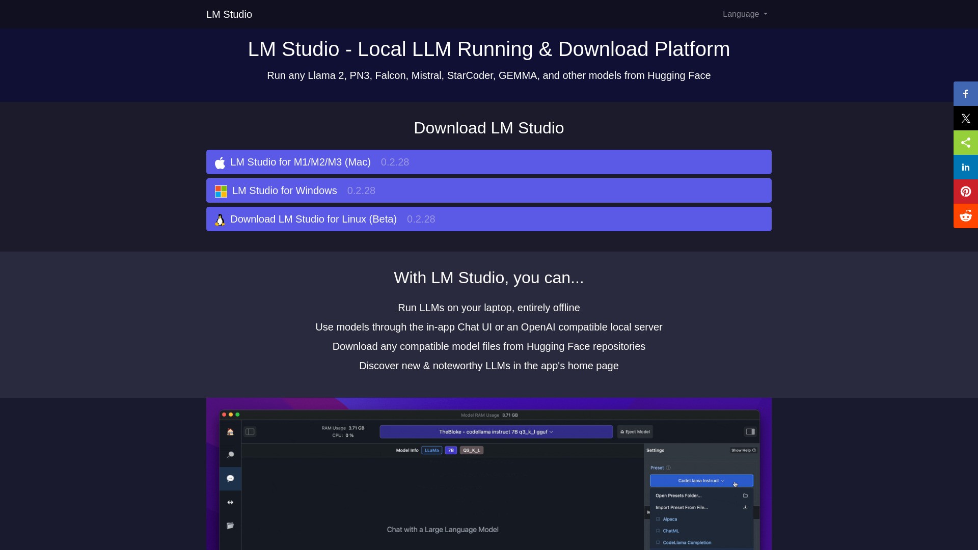 LM Studio 截图