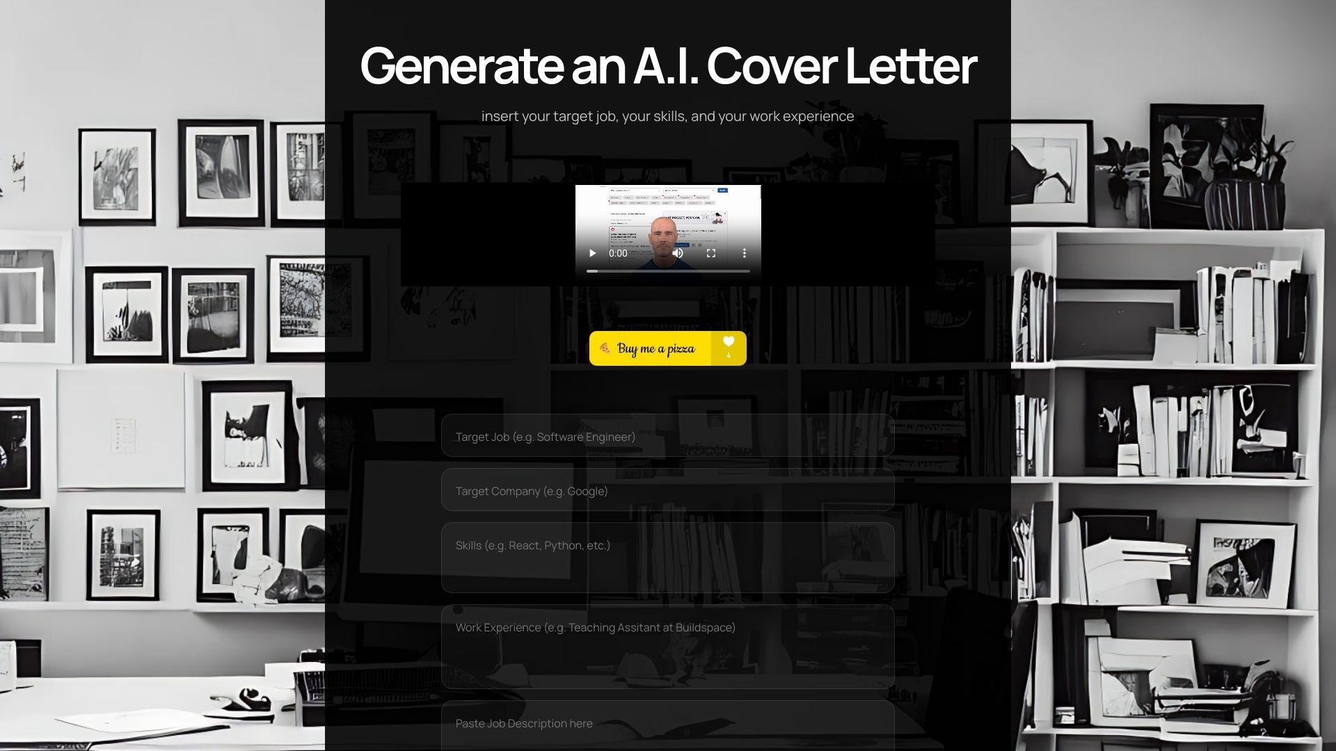 A.I. Cover Letter 截图