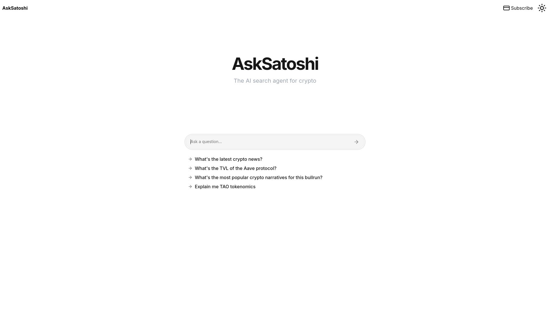 AskSatoshi 截图