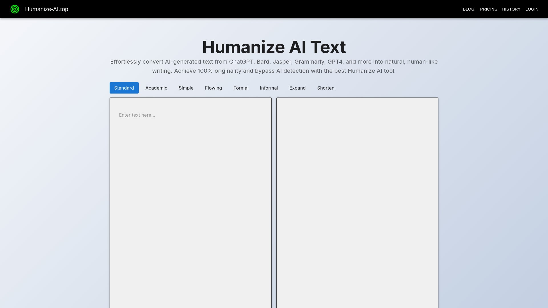 Humanize-AI.top 截图