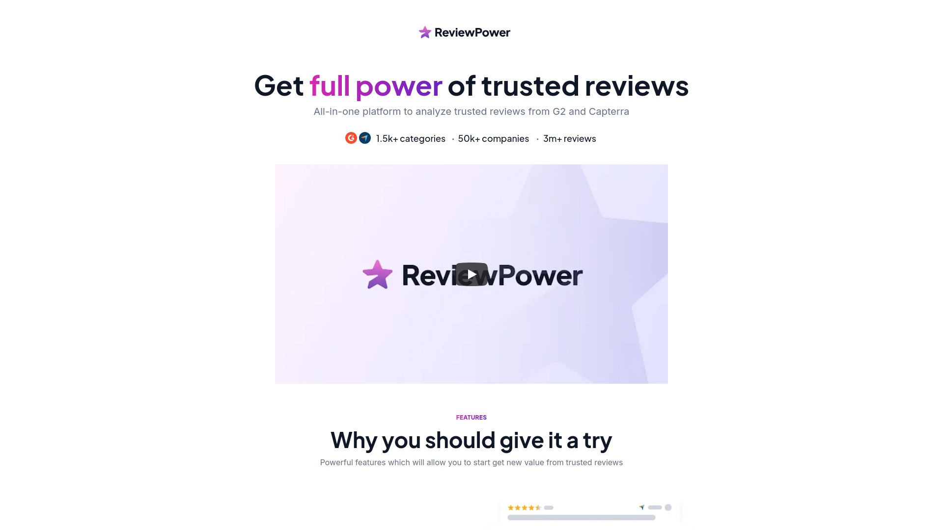 G2 and Capterra trusted reviews hub 截图