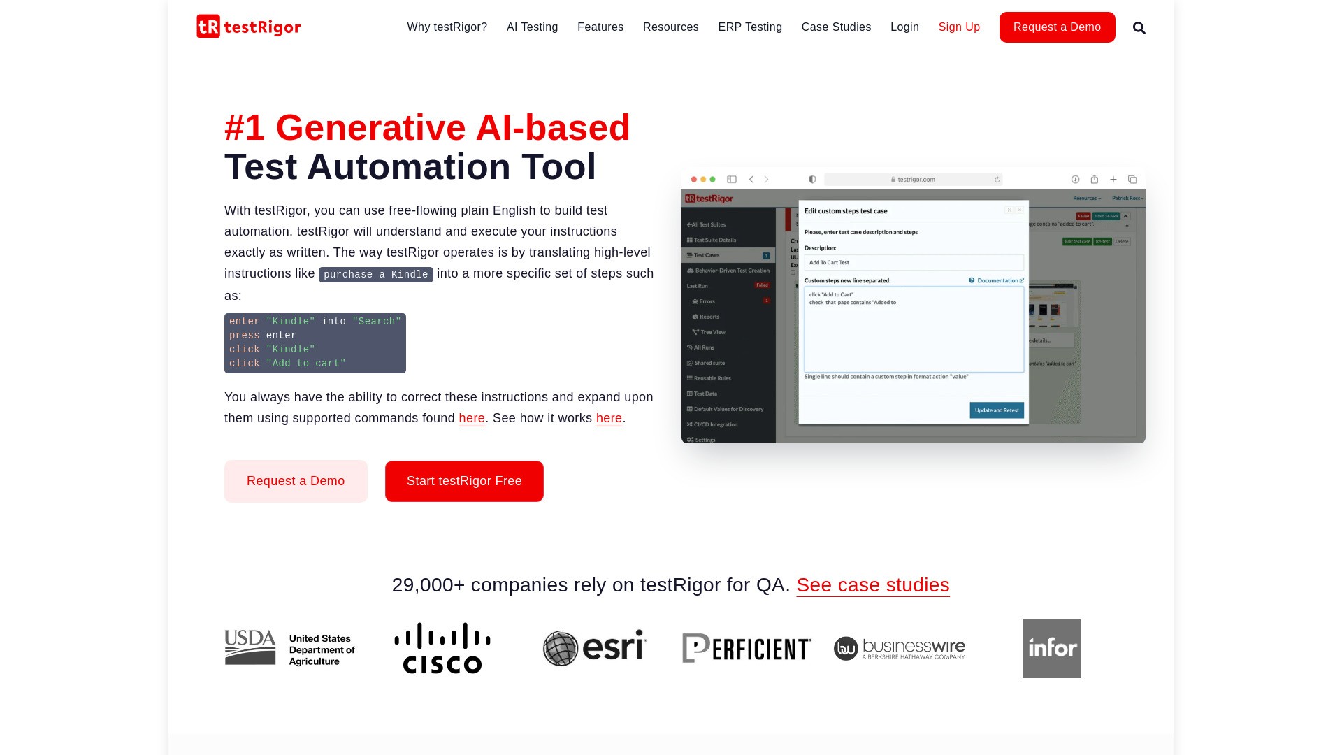testrigor.com 截图