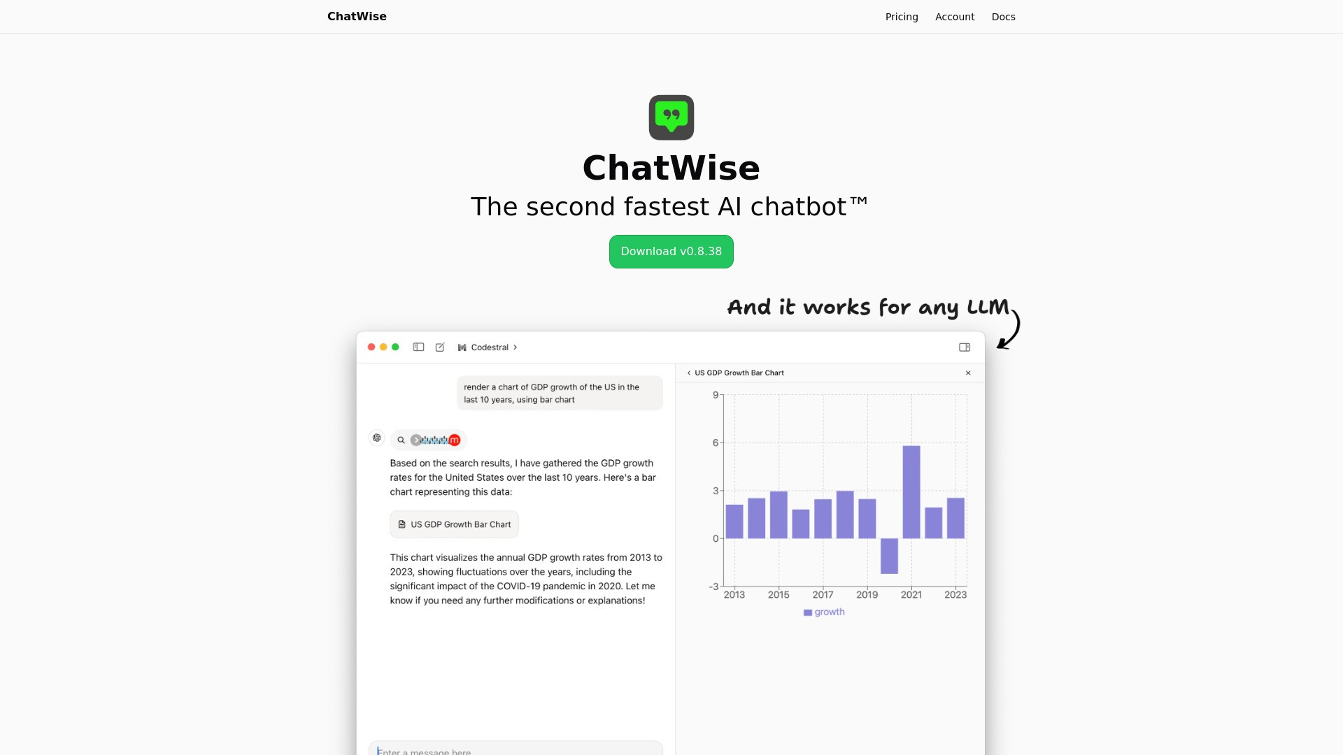 ChatWise 截图