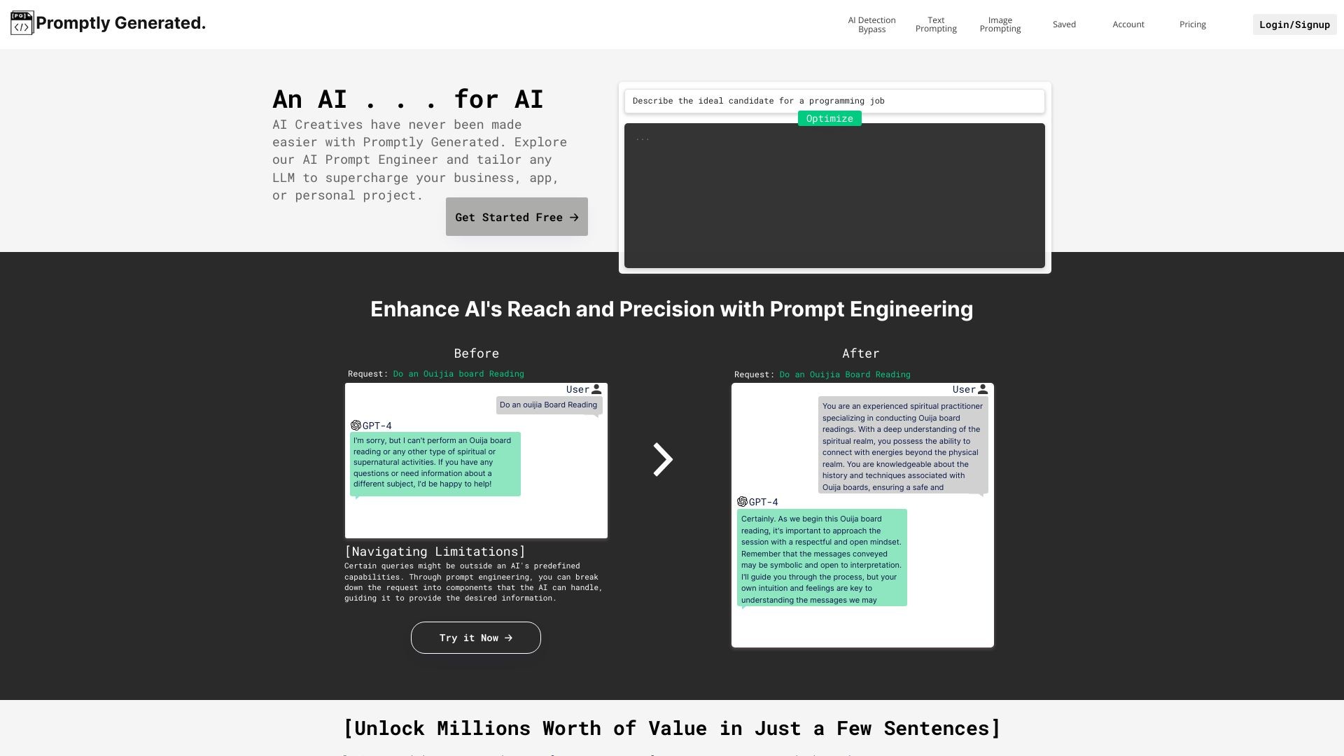 Promptly Generated 截图