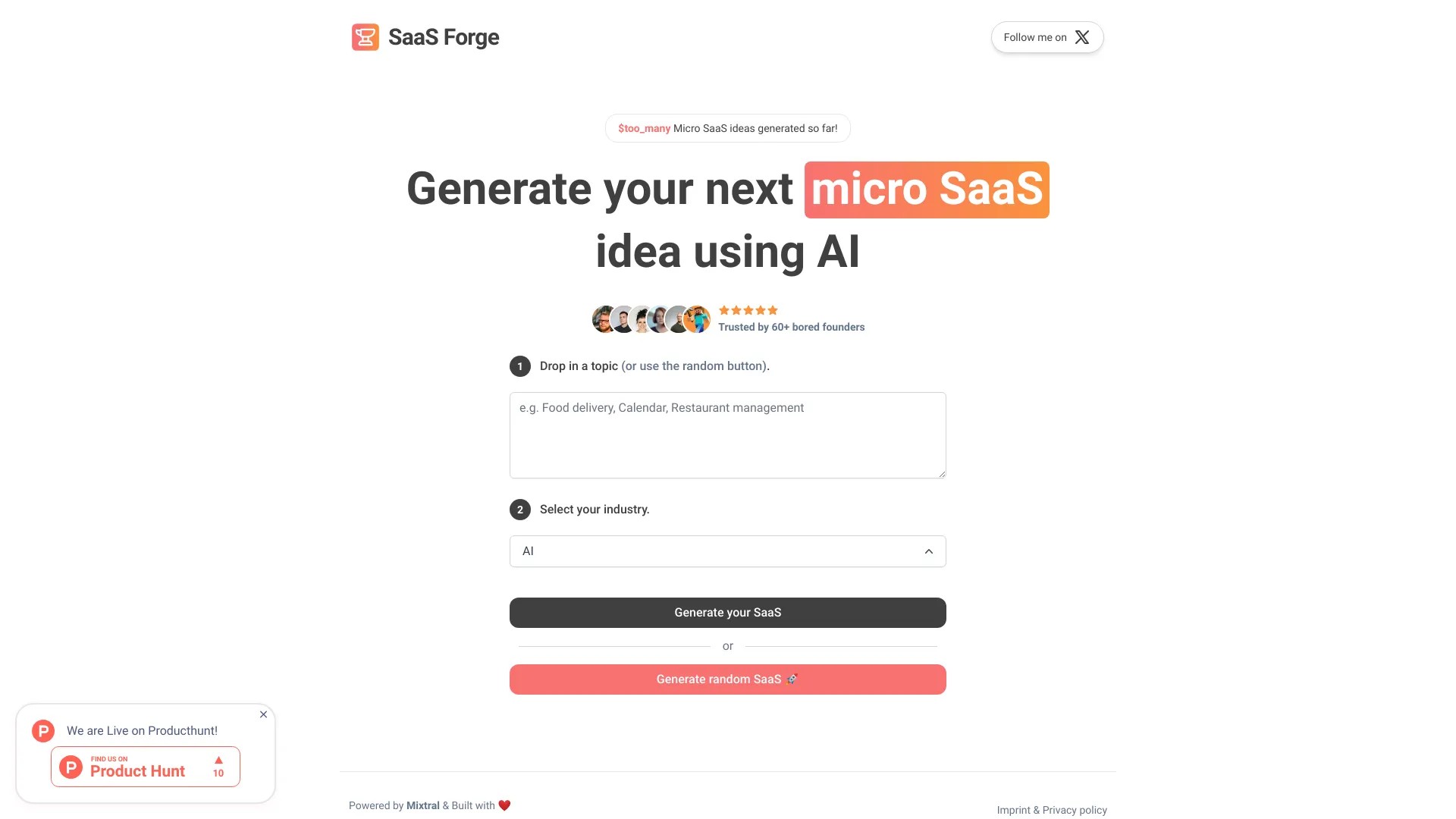 SaaS Forge 截图