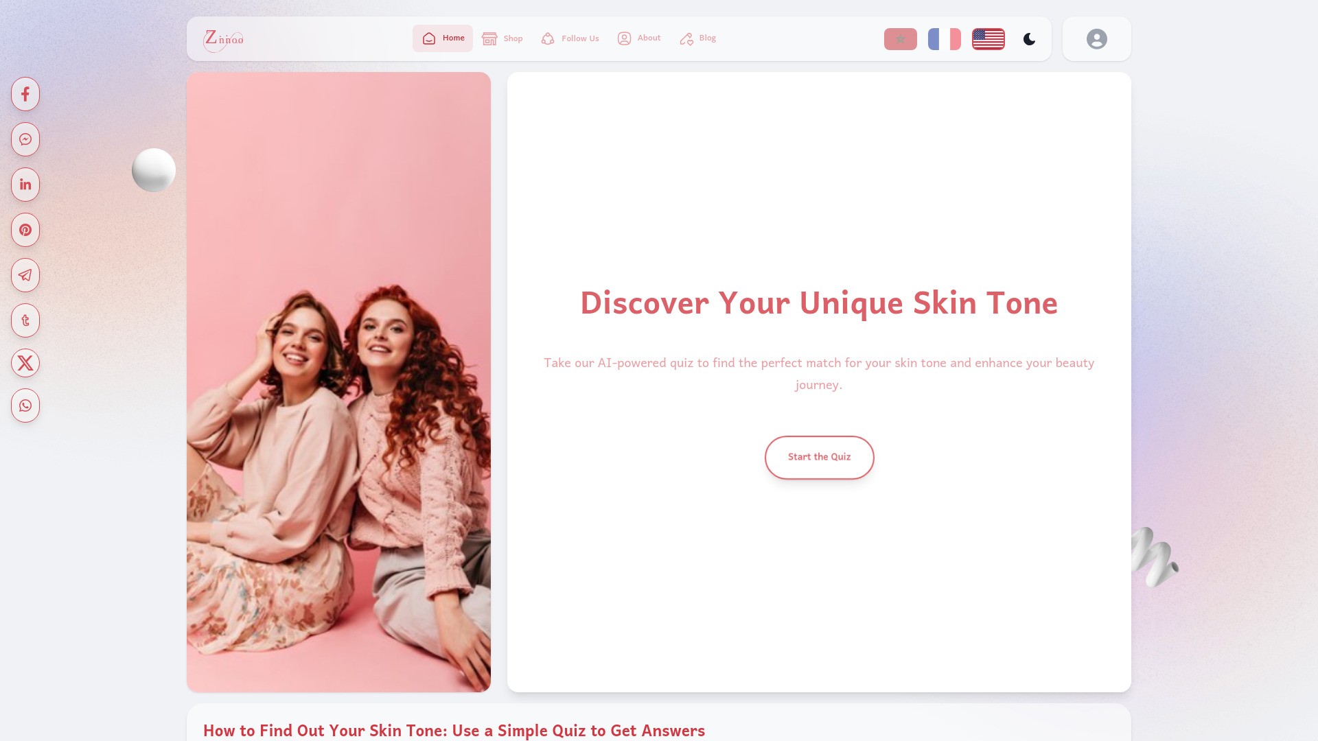 Personalized Beauty Quiz 截图