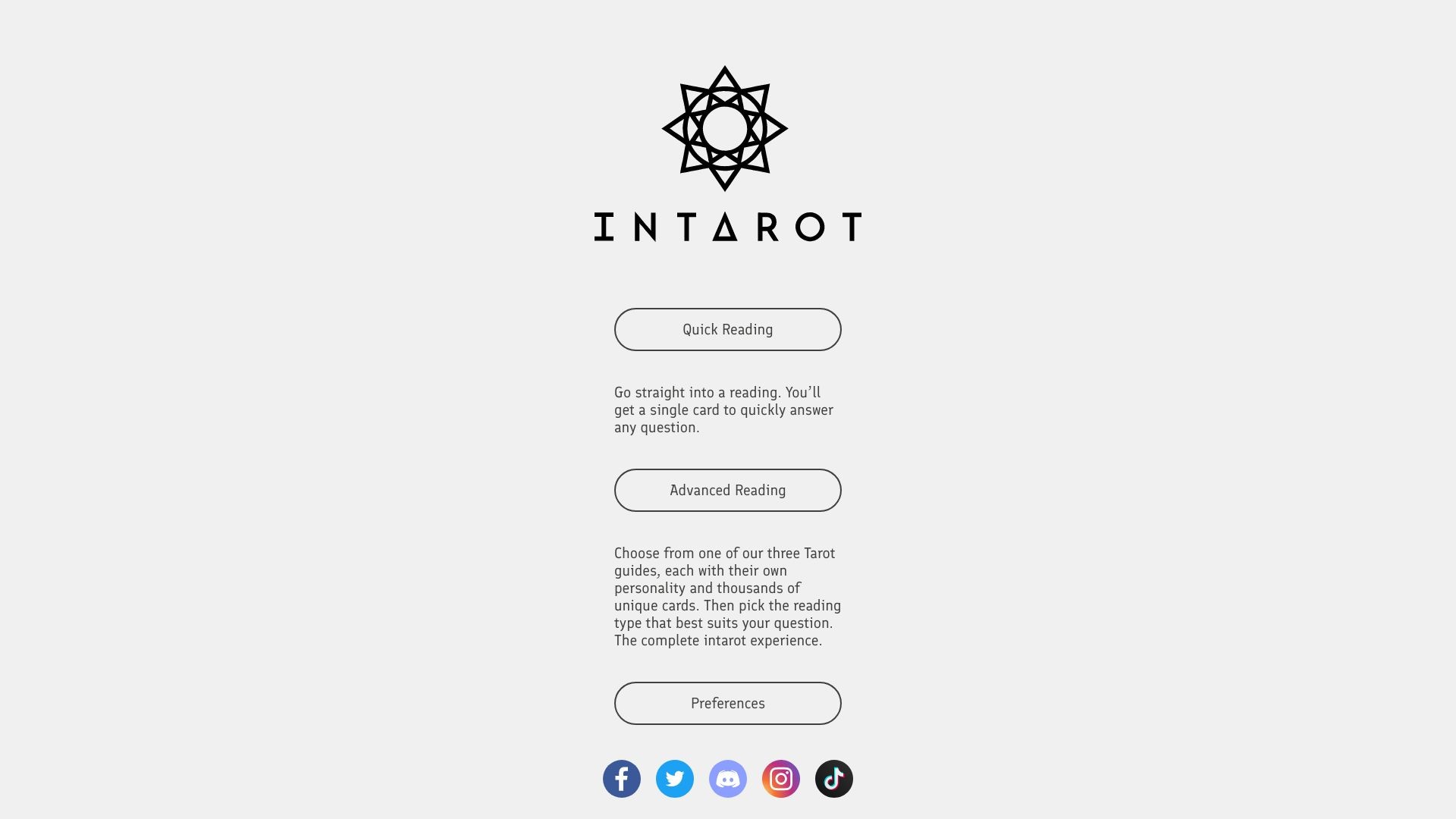 Intarot 截图