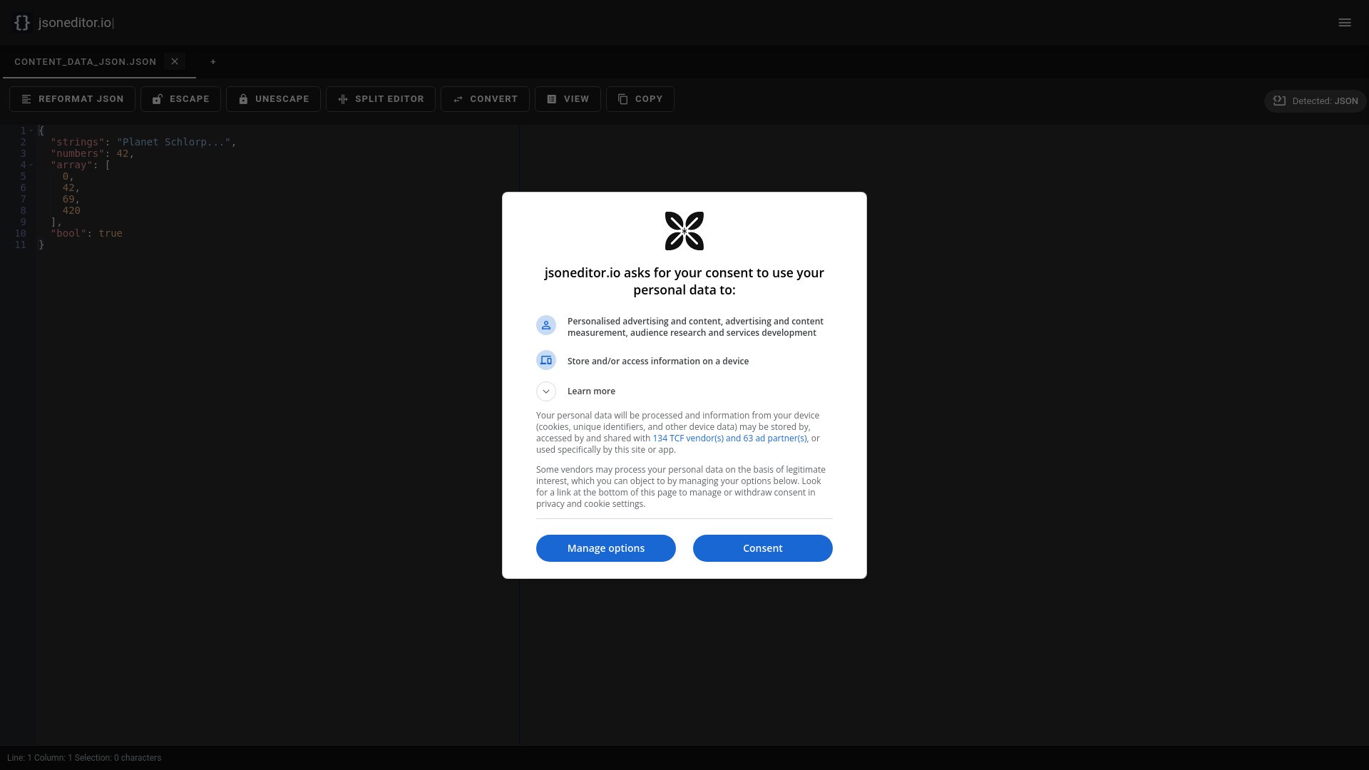 jsoneditor.io 截图
