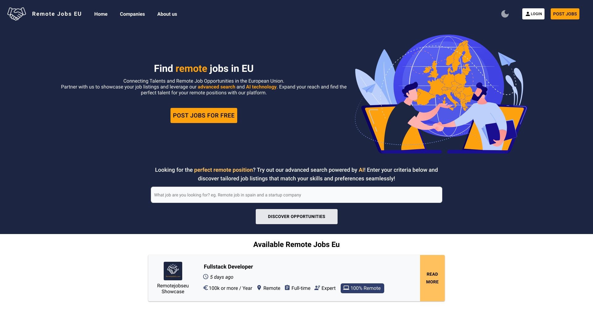 RemoteJobsEu 截图