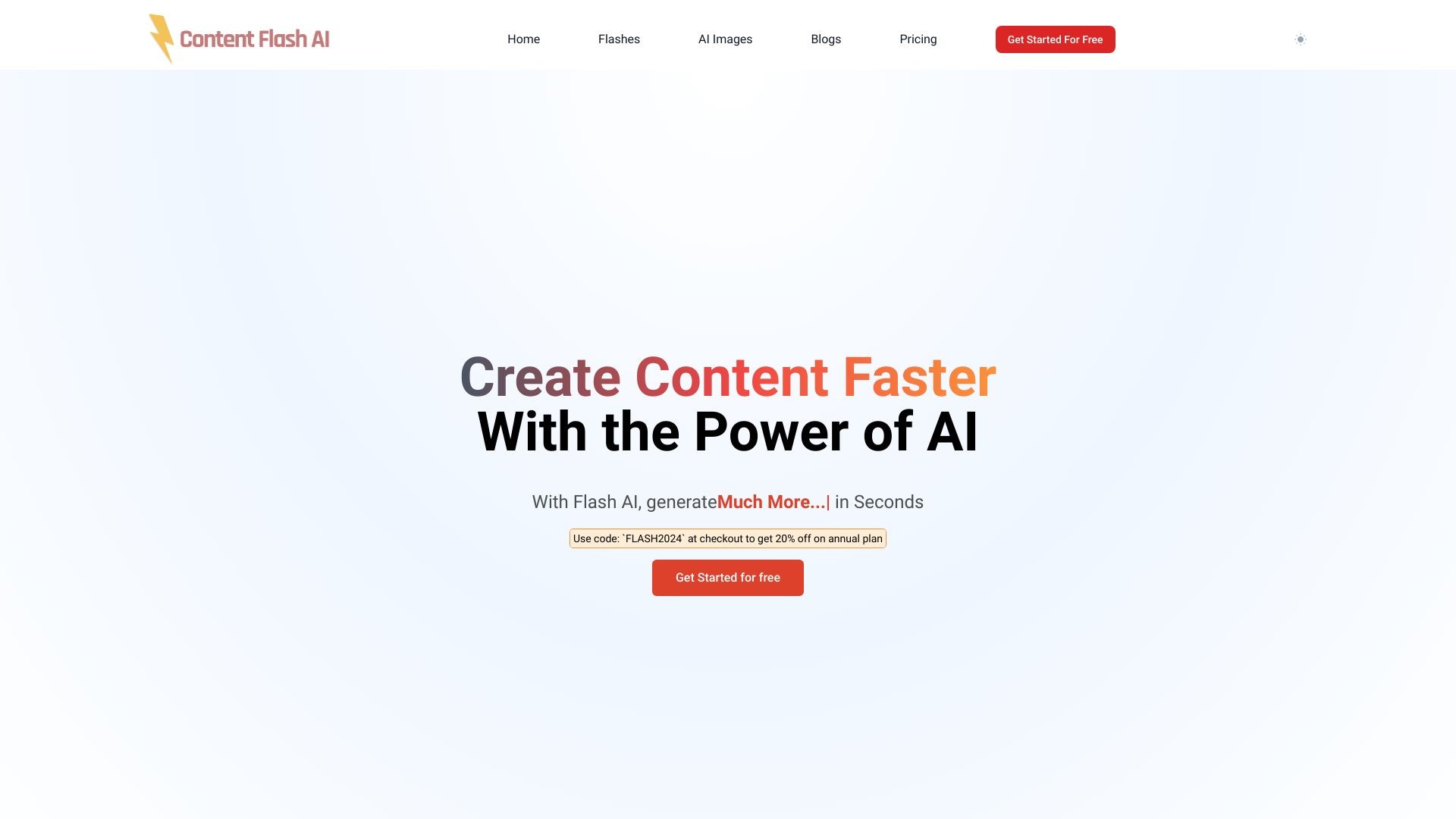 Content Flash AI 截图
