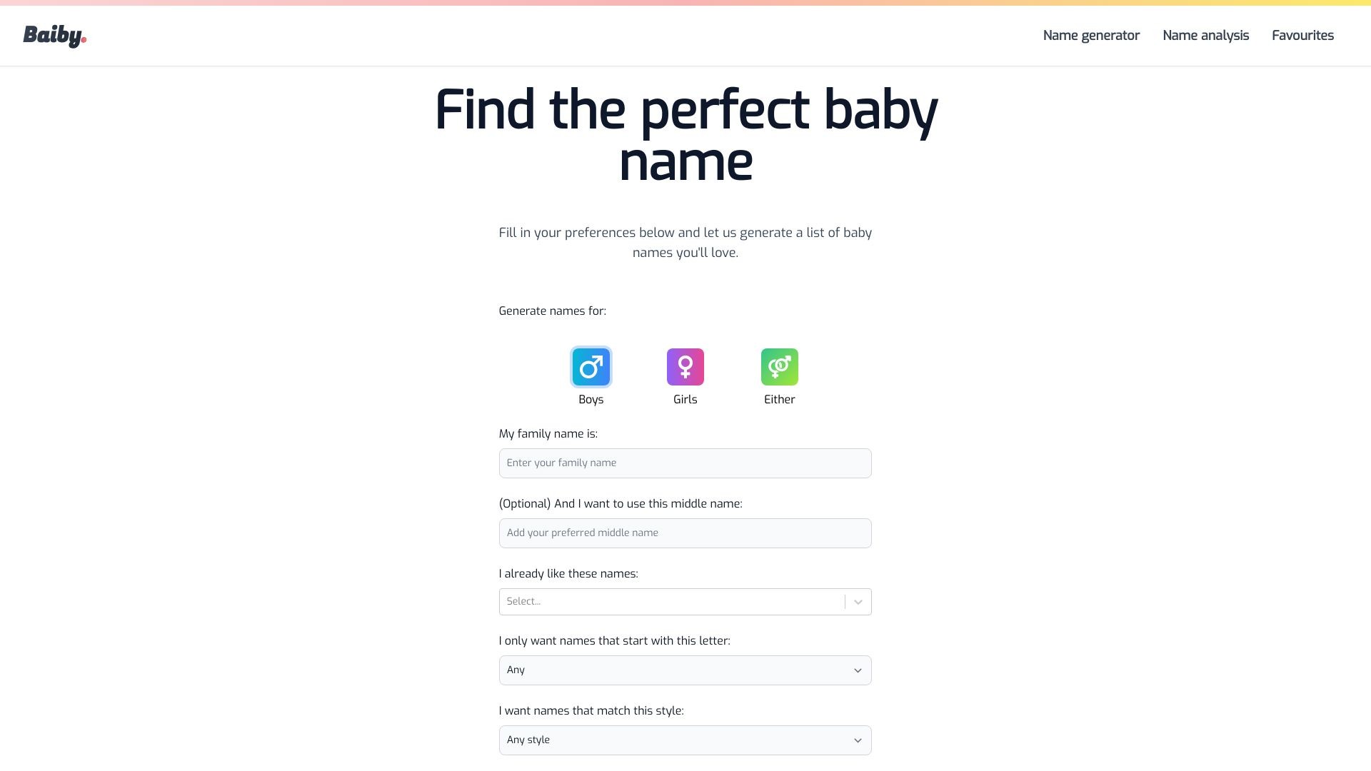 Baiby - Baby Name Generator 截图
