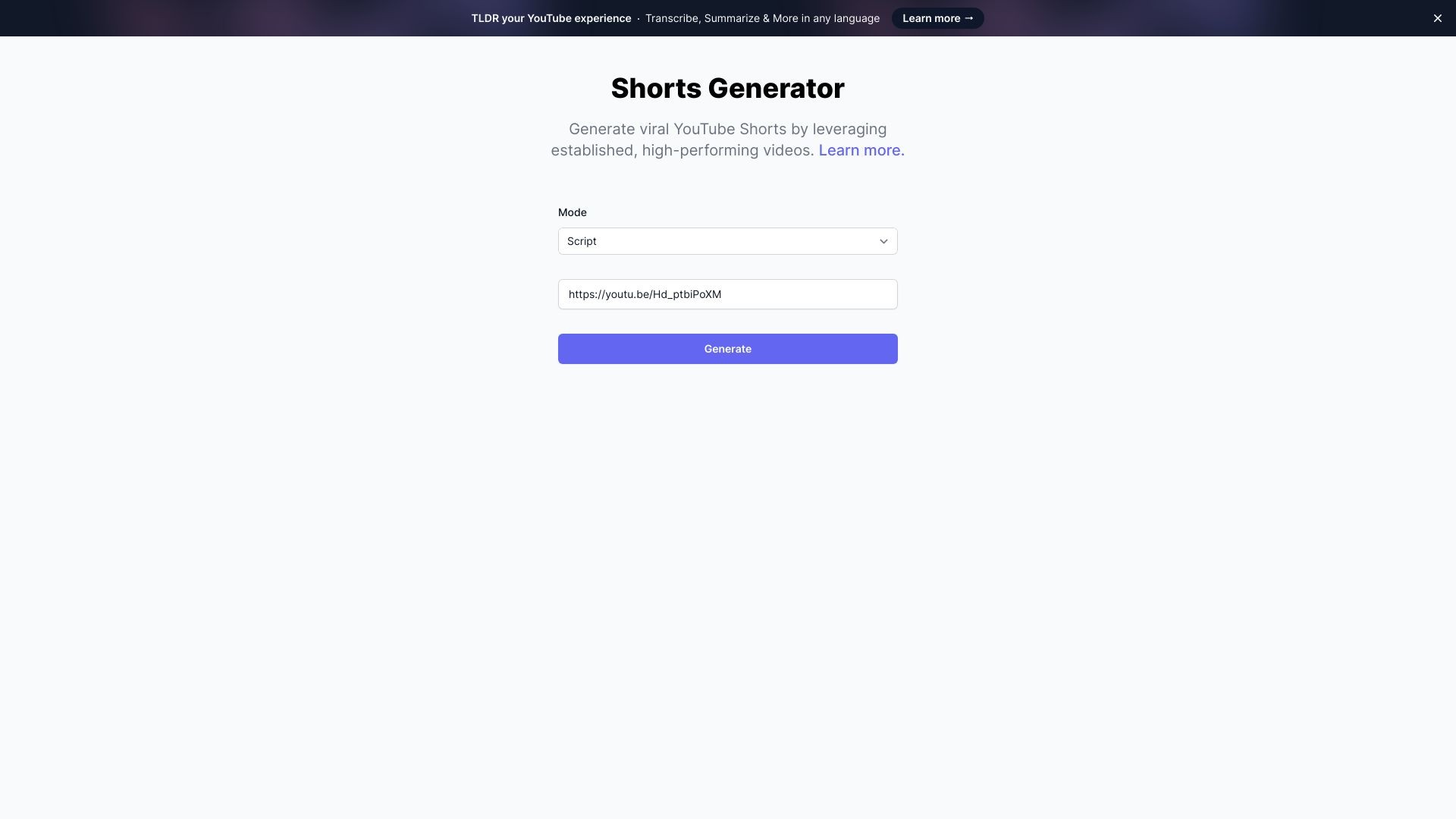 Short Generator 截图