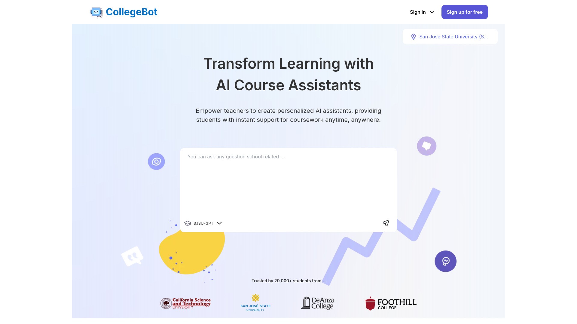 CollegeBot.AI 截图