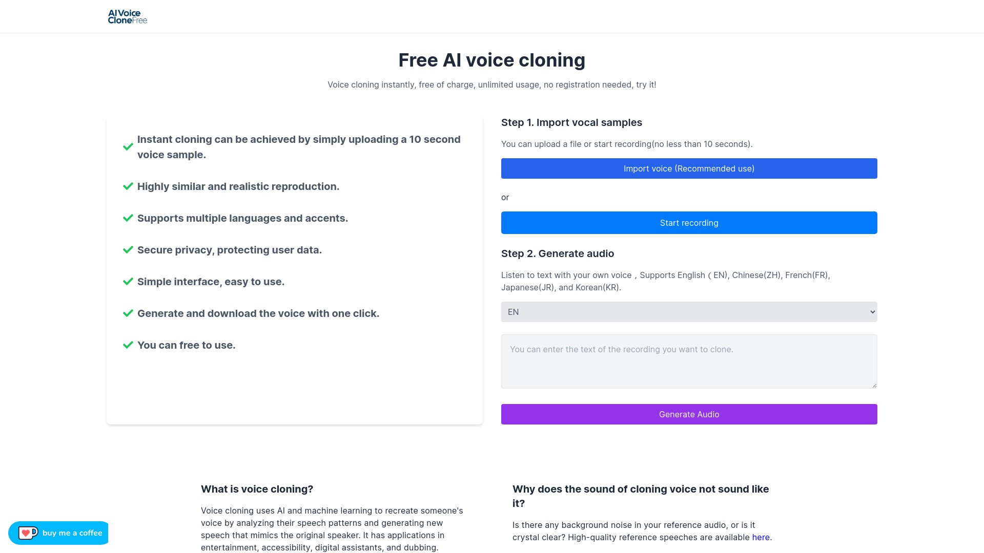 AI Clone Voice Free 截图