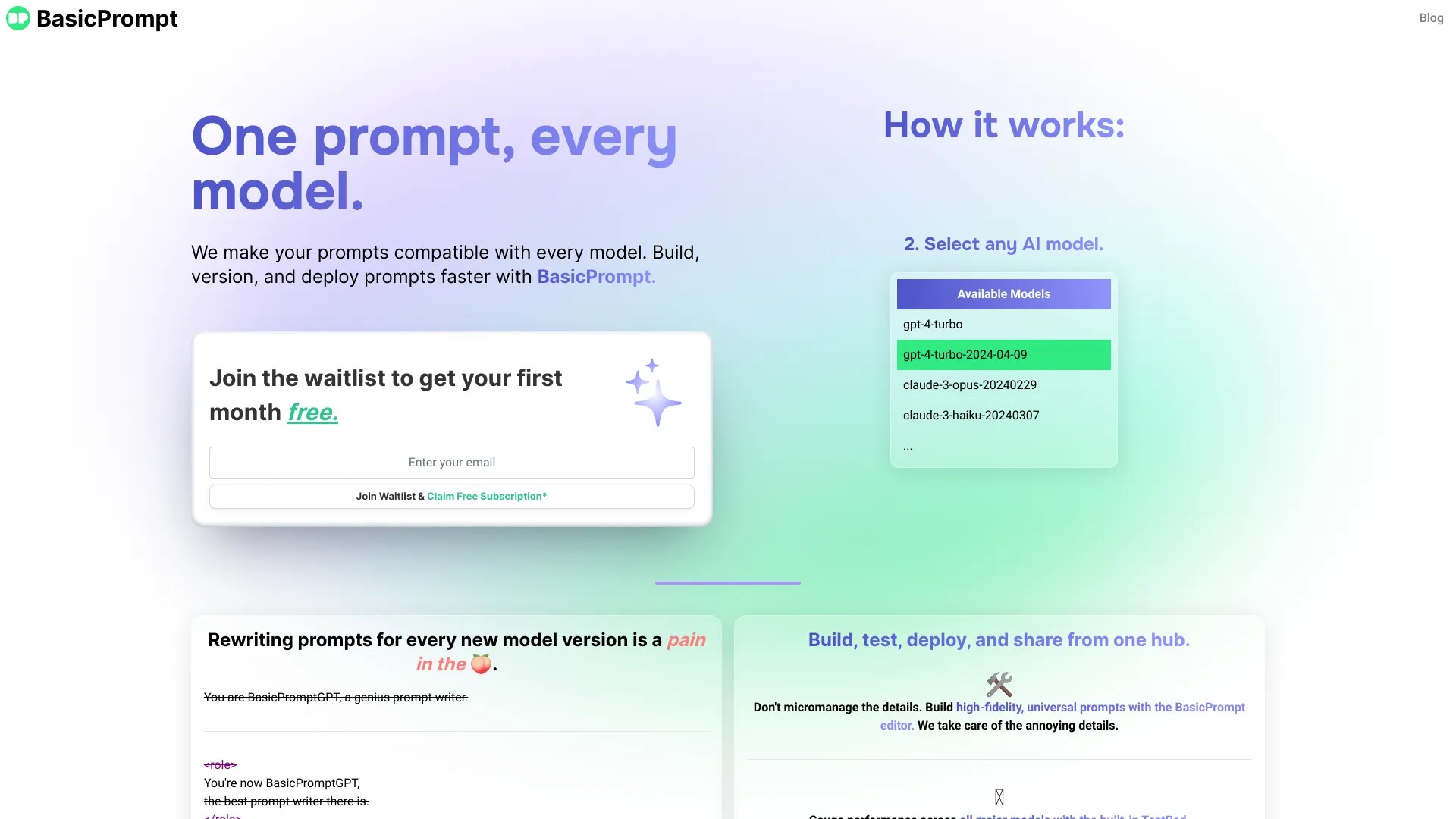 BasicPrompt (waitlist) 截图