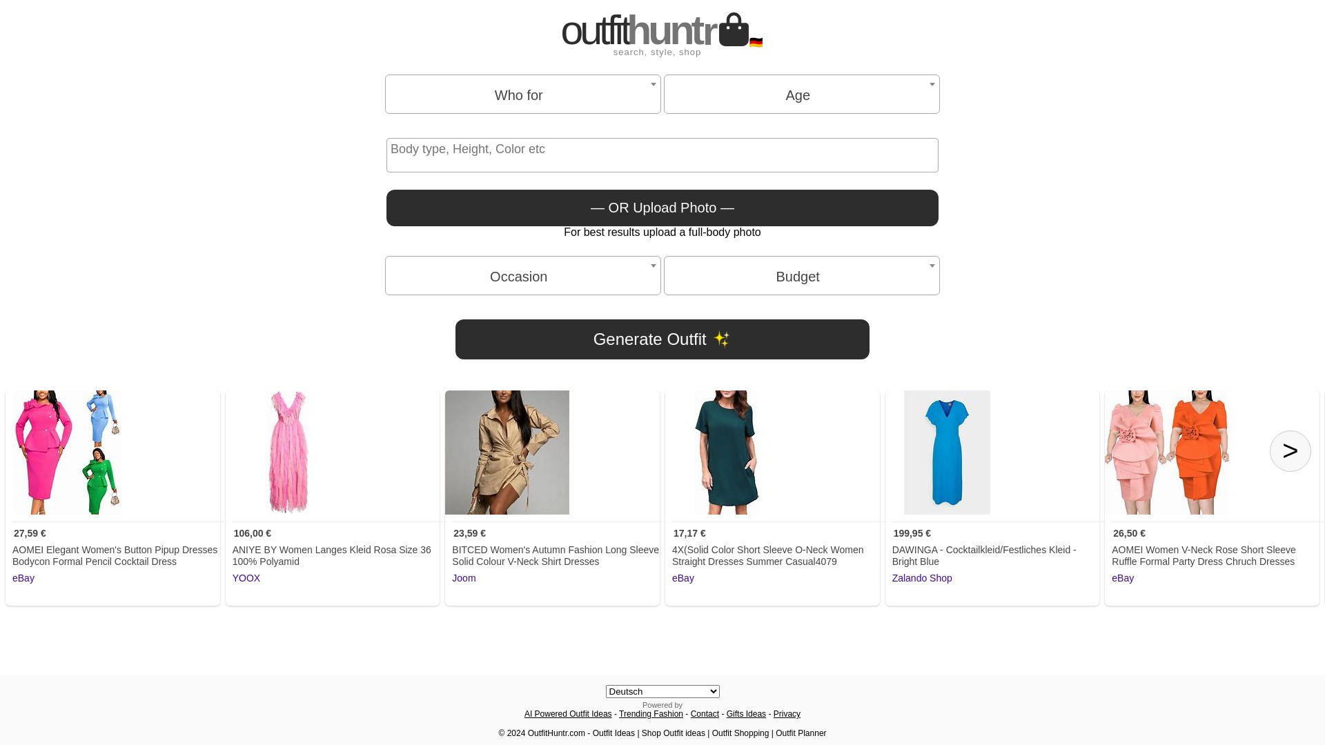 OutfitHuntr.com: AI Style & Shop 截图