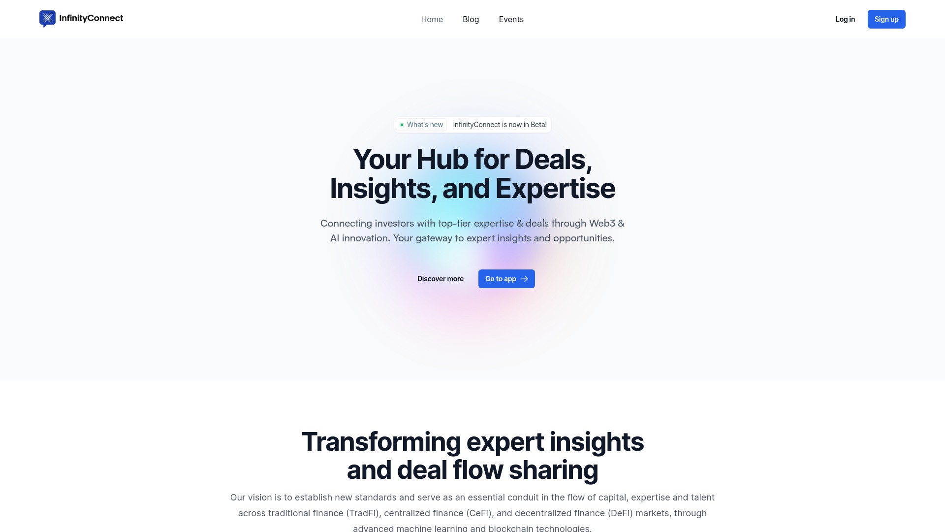 InfinityConnect Web3 AI Expert Network 截图
