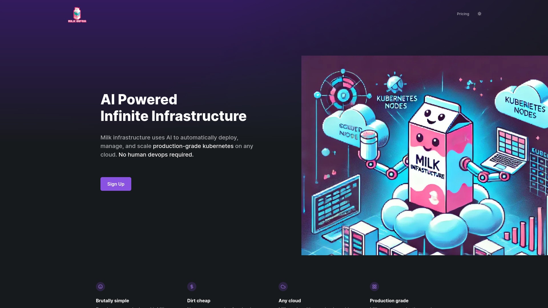 Milk Infrastructure 截图