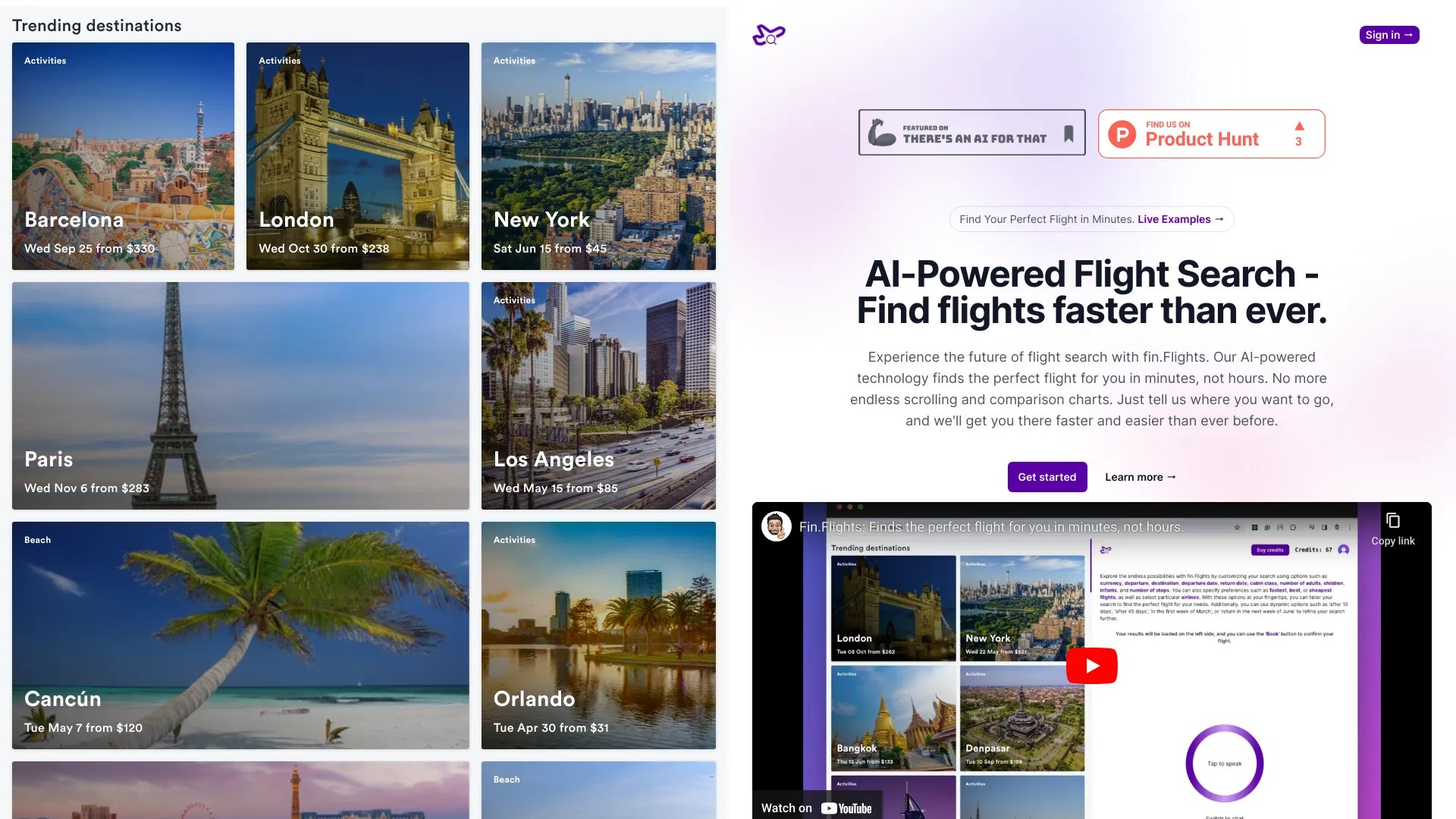 fin.flights - AI-Powered Flight Search 截图