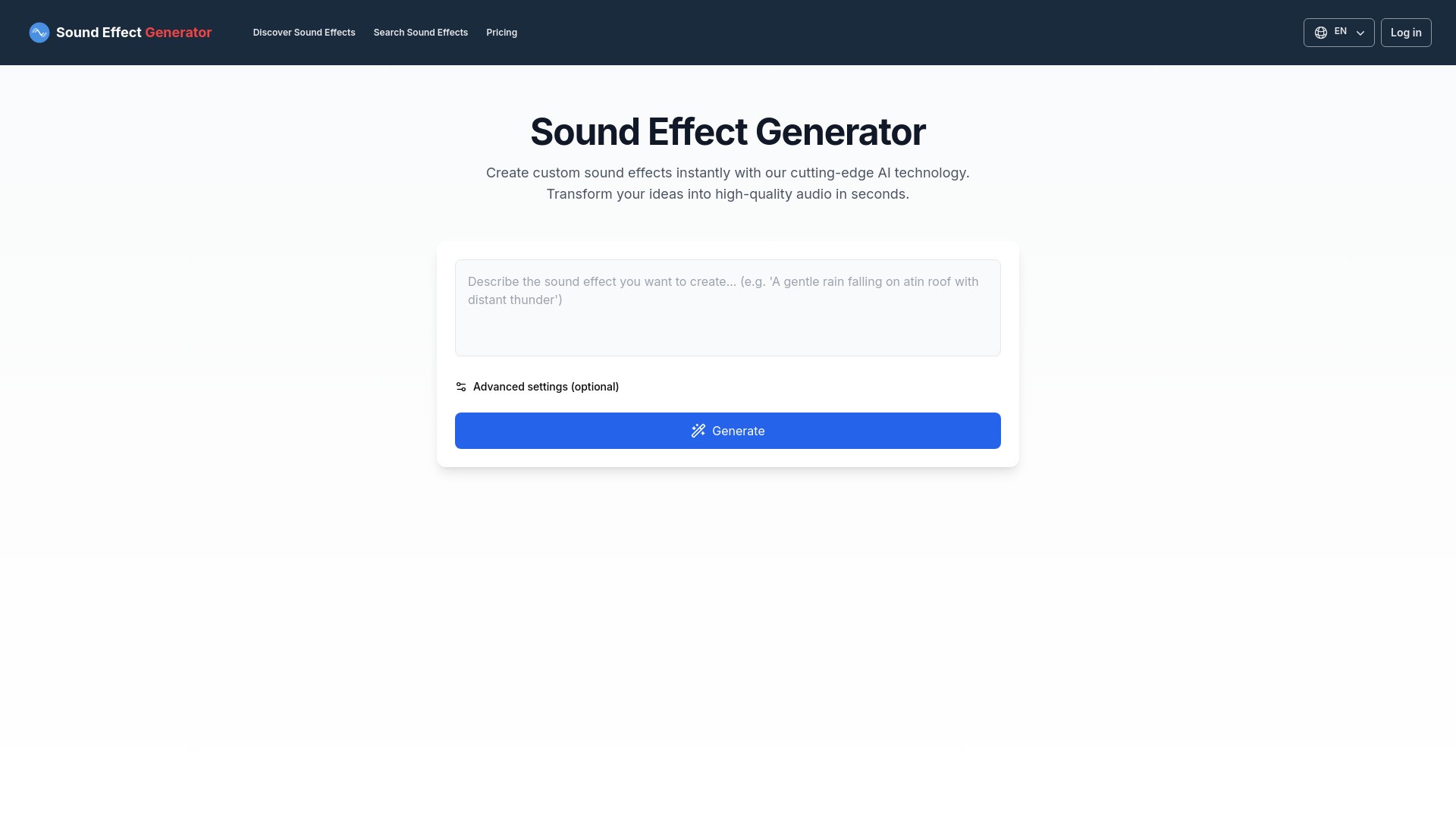Sound Effect Generator 截图