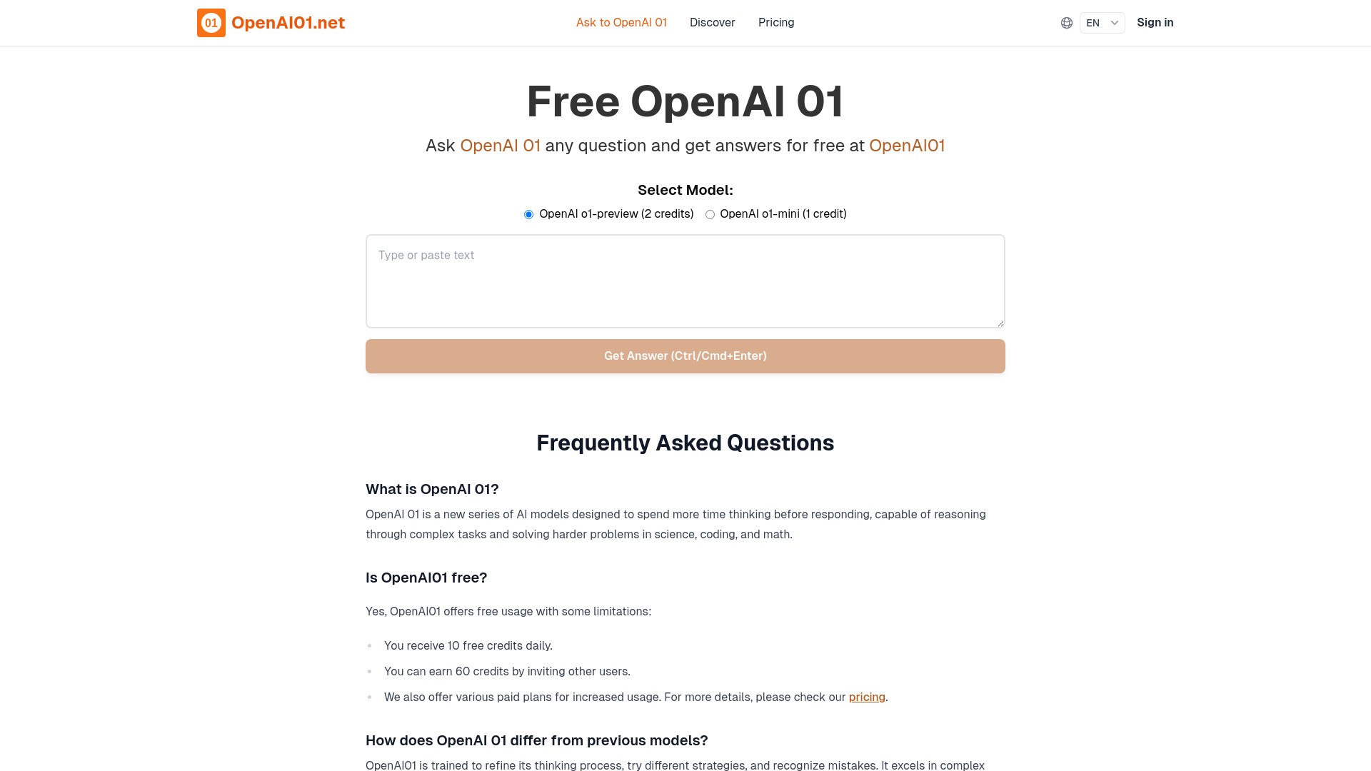 OpenAI01.net 截图