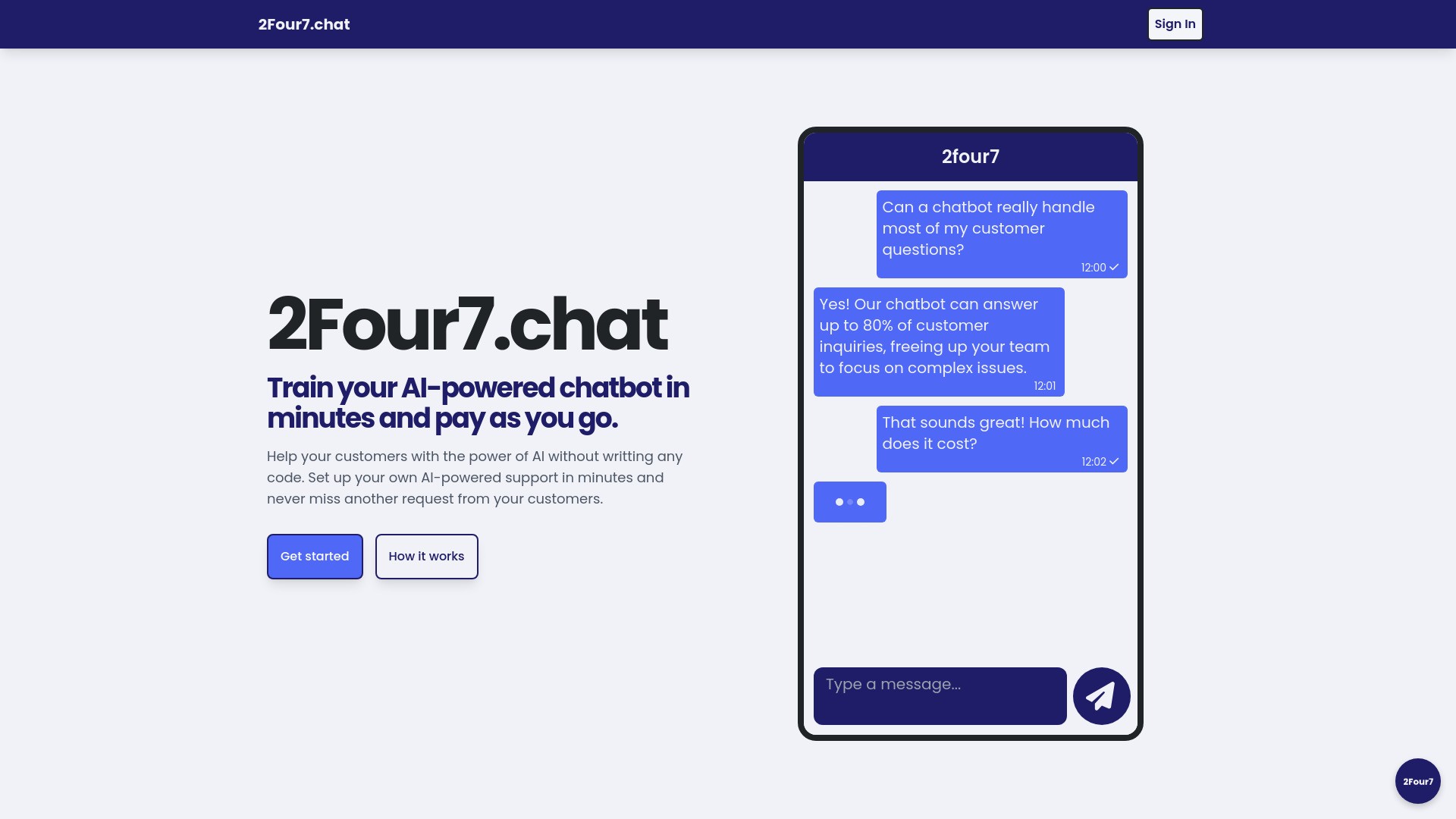 2Four7.chat 截图