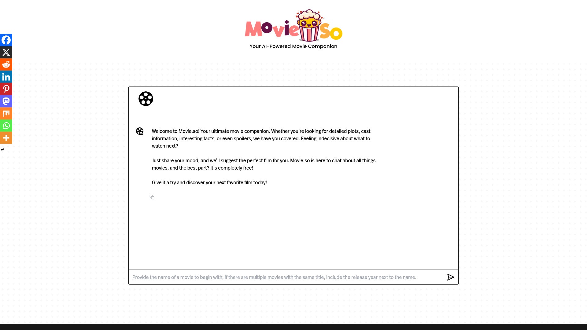 Your AI-Powered Movie Companion 截图