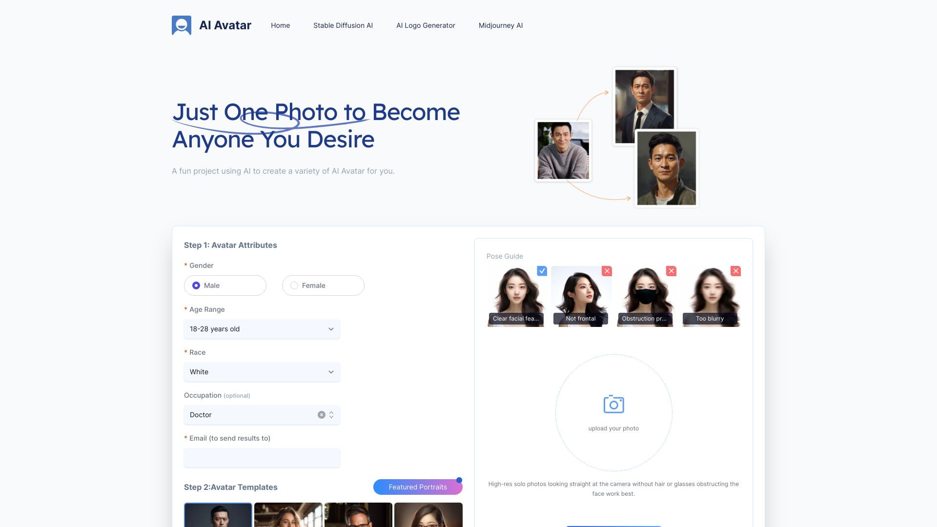AI Avatar Generator 截图