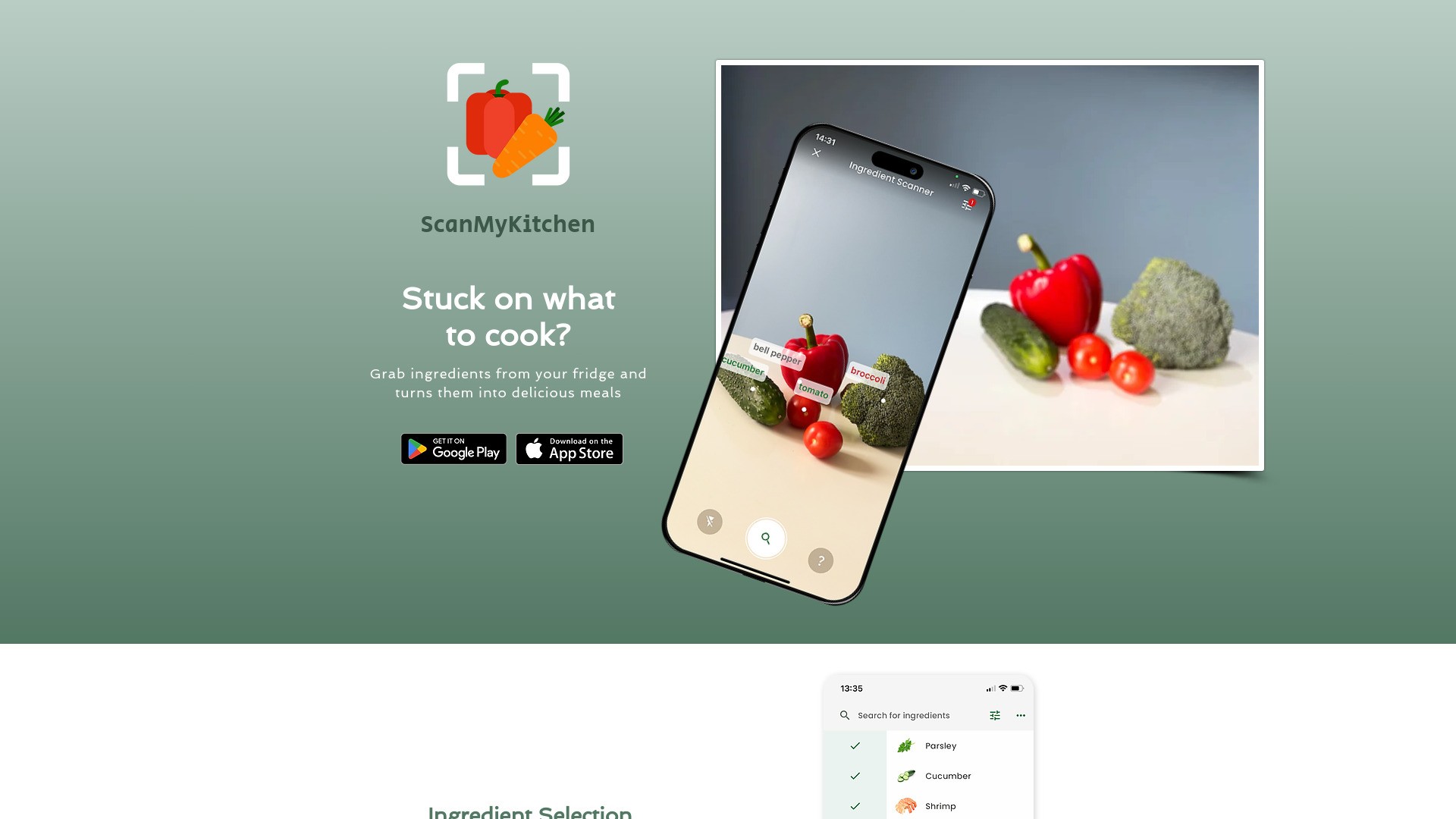 Scan My Kitchen with AI Flavor 截图