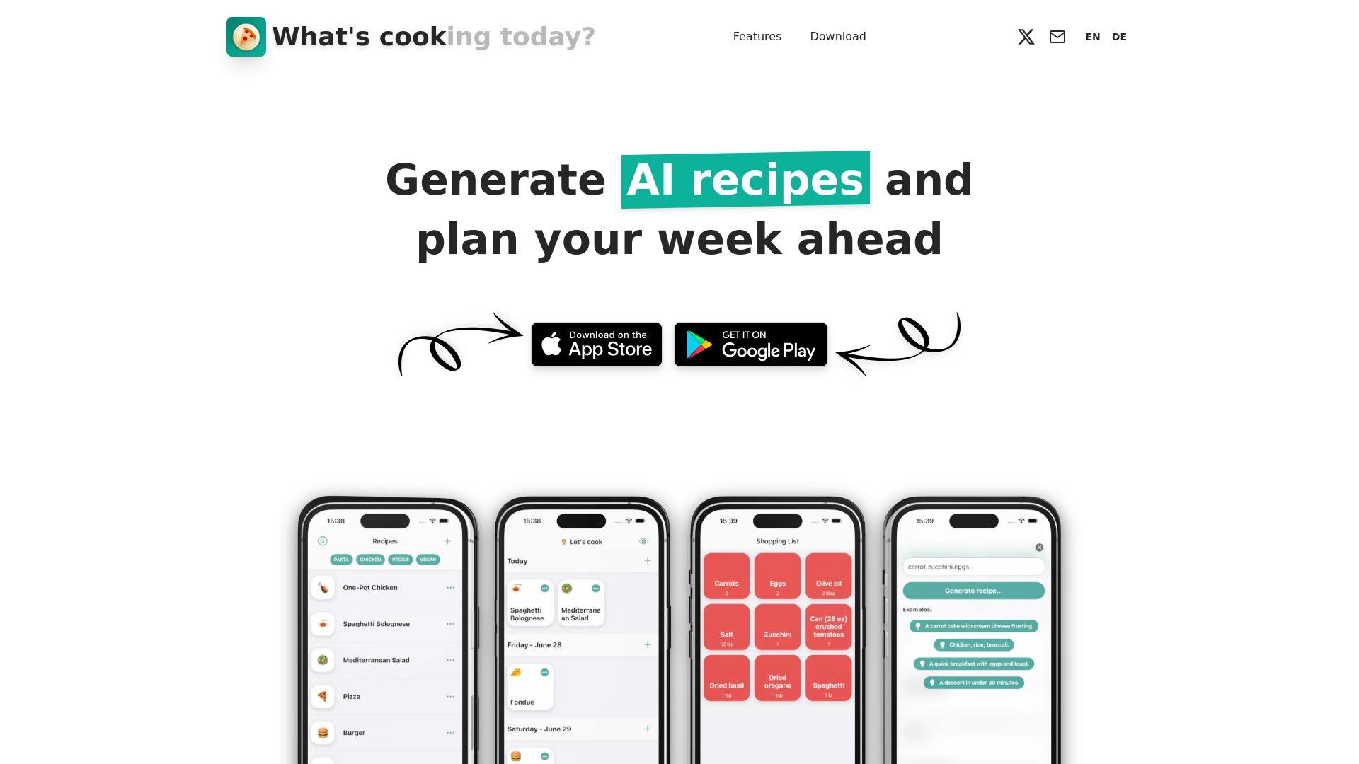 Whats Cooking: Meal Planner 截图