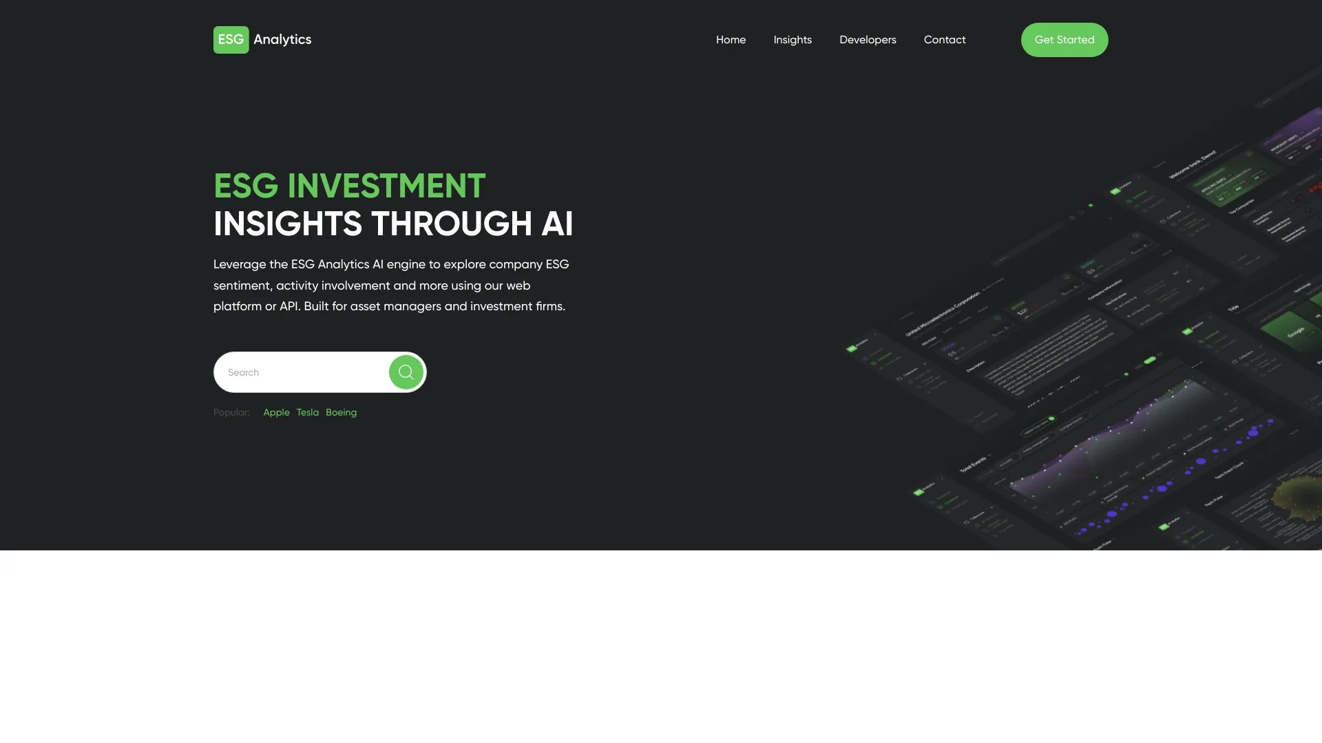 esganalytics.io 截图