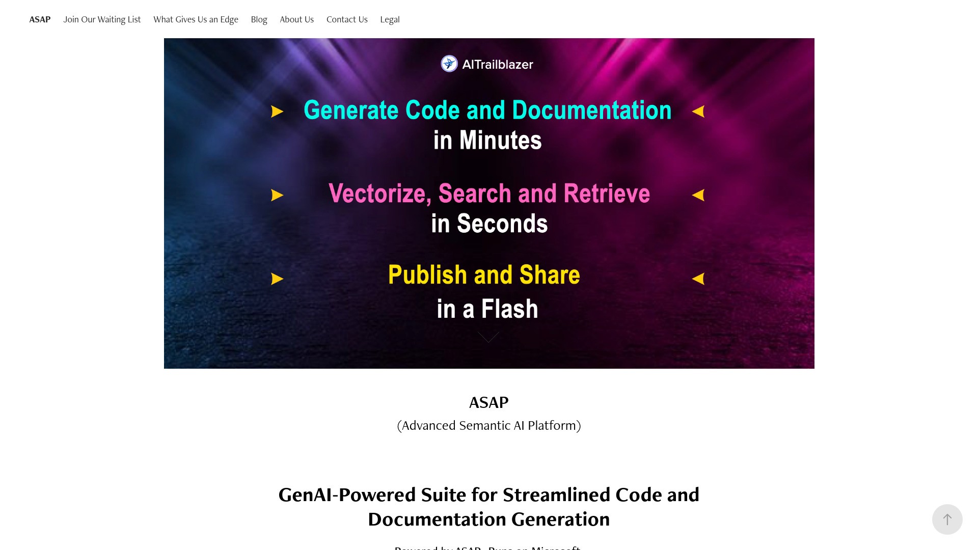 ASAP (Advanced Semantic AI Platform) 截图