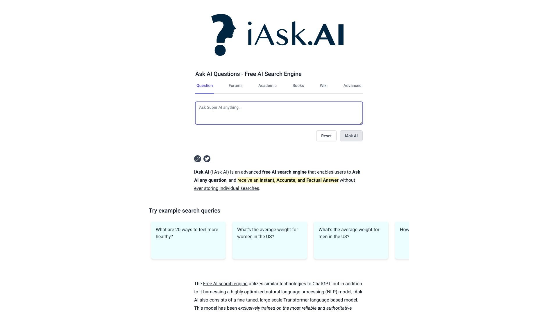 iAsk Ai Generative Ai Search Engine 截图